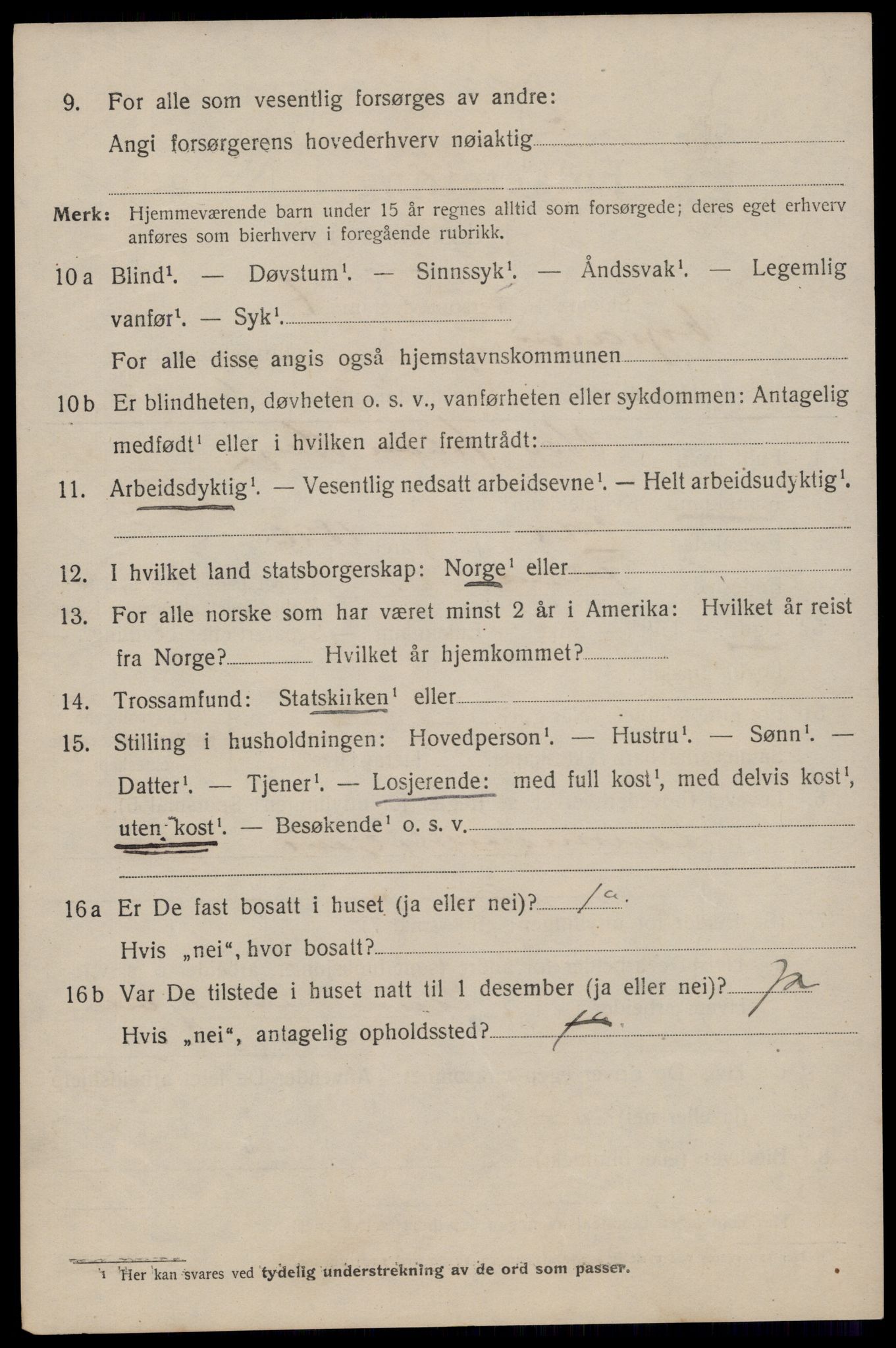 SAST, 1920 census for Kopervik, 1920, p. 2667