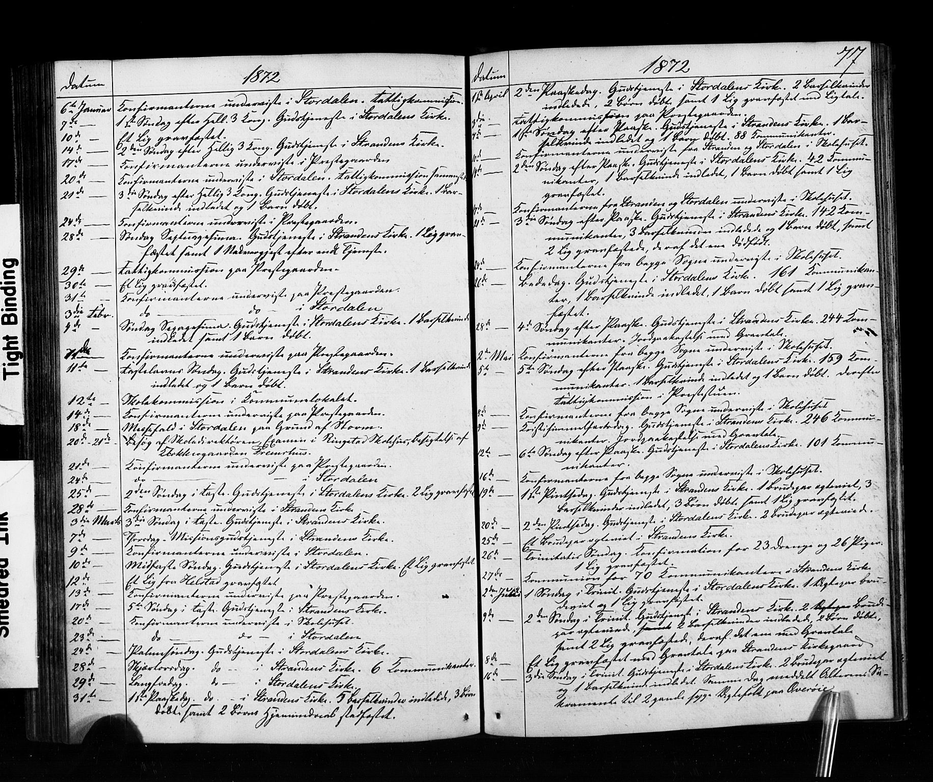 Ministerialprotokoller, klokkerbøker og fødselsregistre - Møre og Romsdal, AV/SAT-A-1454/520/L0280: Parish register (official) no. 520A09, 1844-1881, p. 77