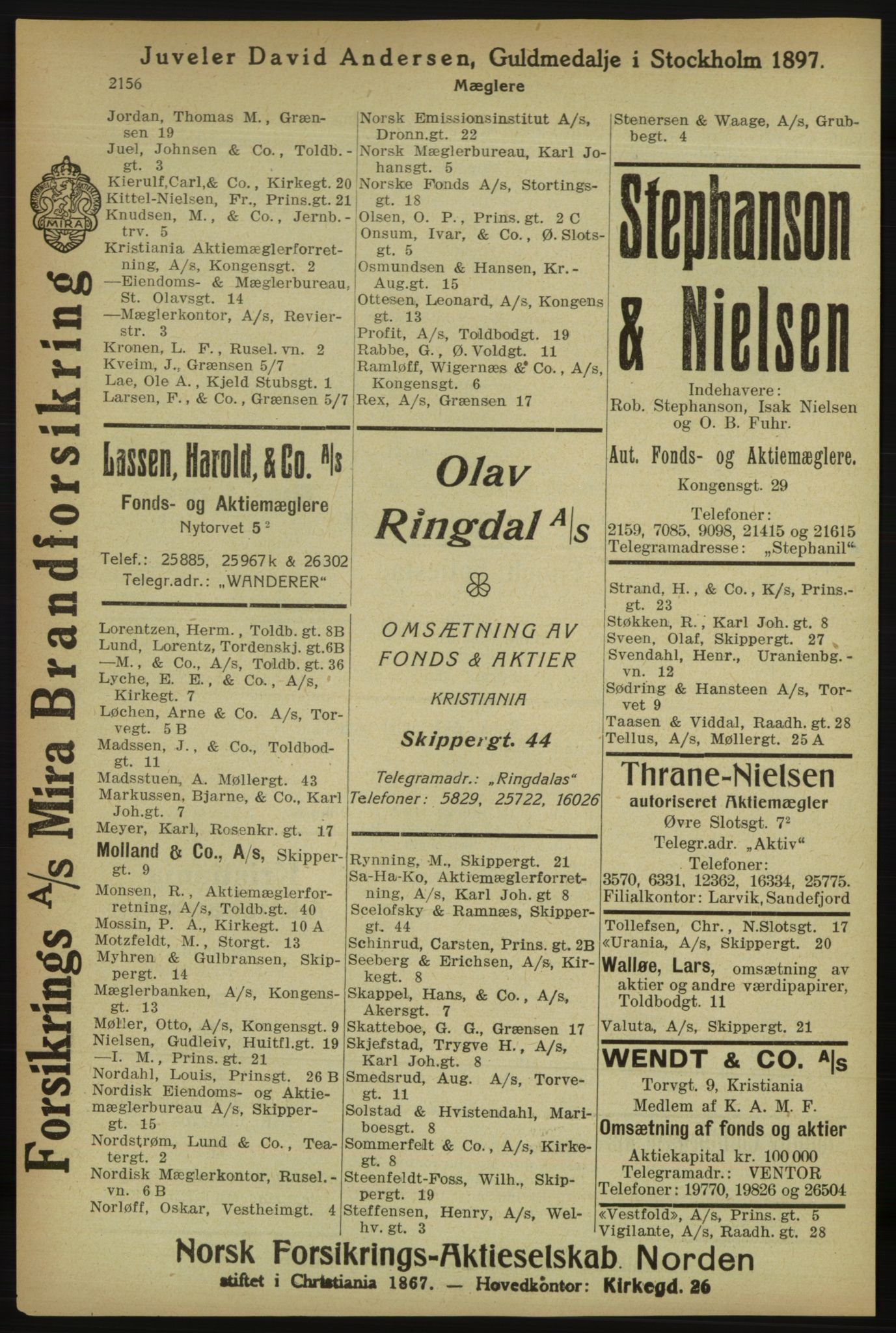 Kristiania/Oslo adressebok, PUBL/-, 1918, p. 2309