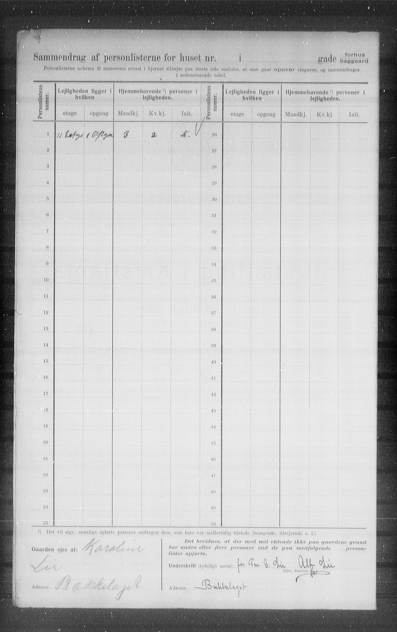 OBA, Municipal Census 1907 for Kristiania, 1907, p. 28236