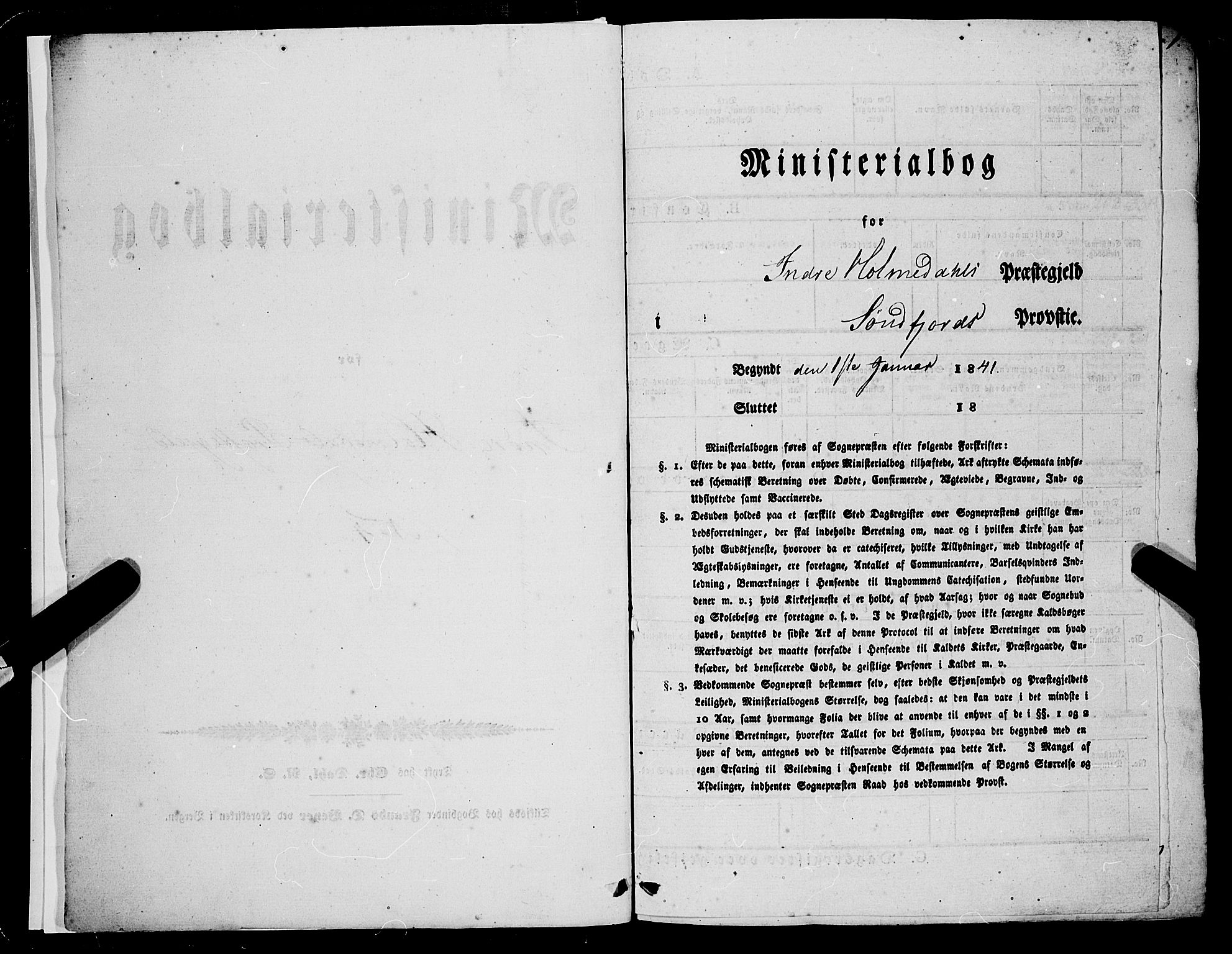 Gaular sokneprestembete, AV/SAB-A-80001/H/Haa: Parish register (official) no. A 4I, 1840-1859