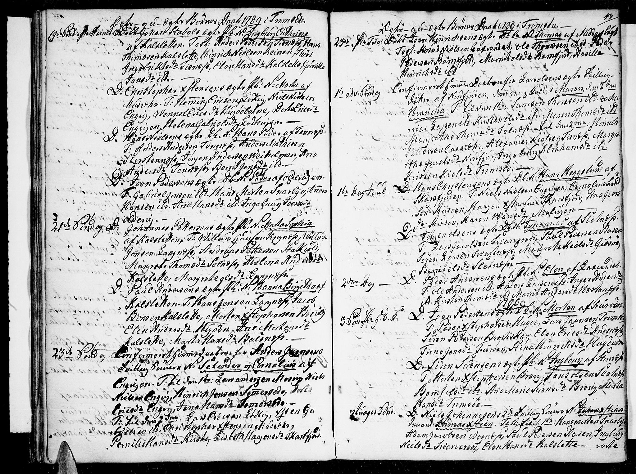 Tromsø sokneprestkontor/stiftsprosti/domprosti, SATØ/S-1343/G/Ga/L0003kirke: Parish register (official) no. 3, 1779-1796, p. 47