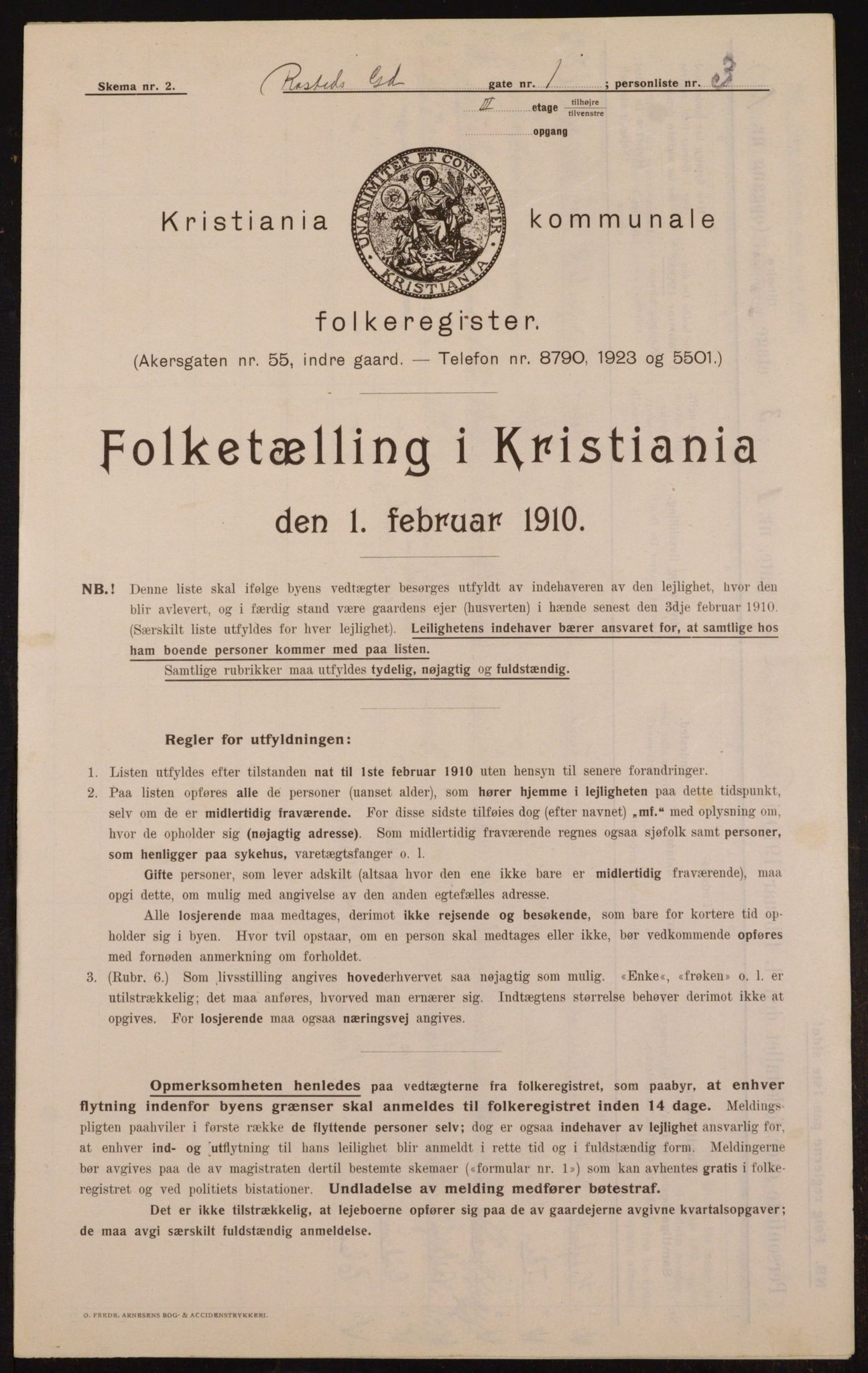 OBA, Municipal Census 1910 for Kristiania, 1910, p. 80431