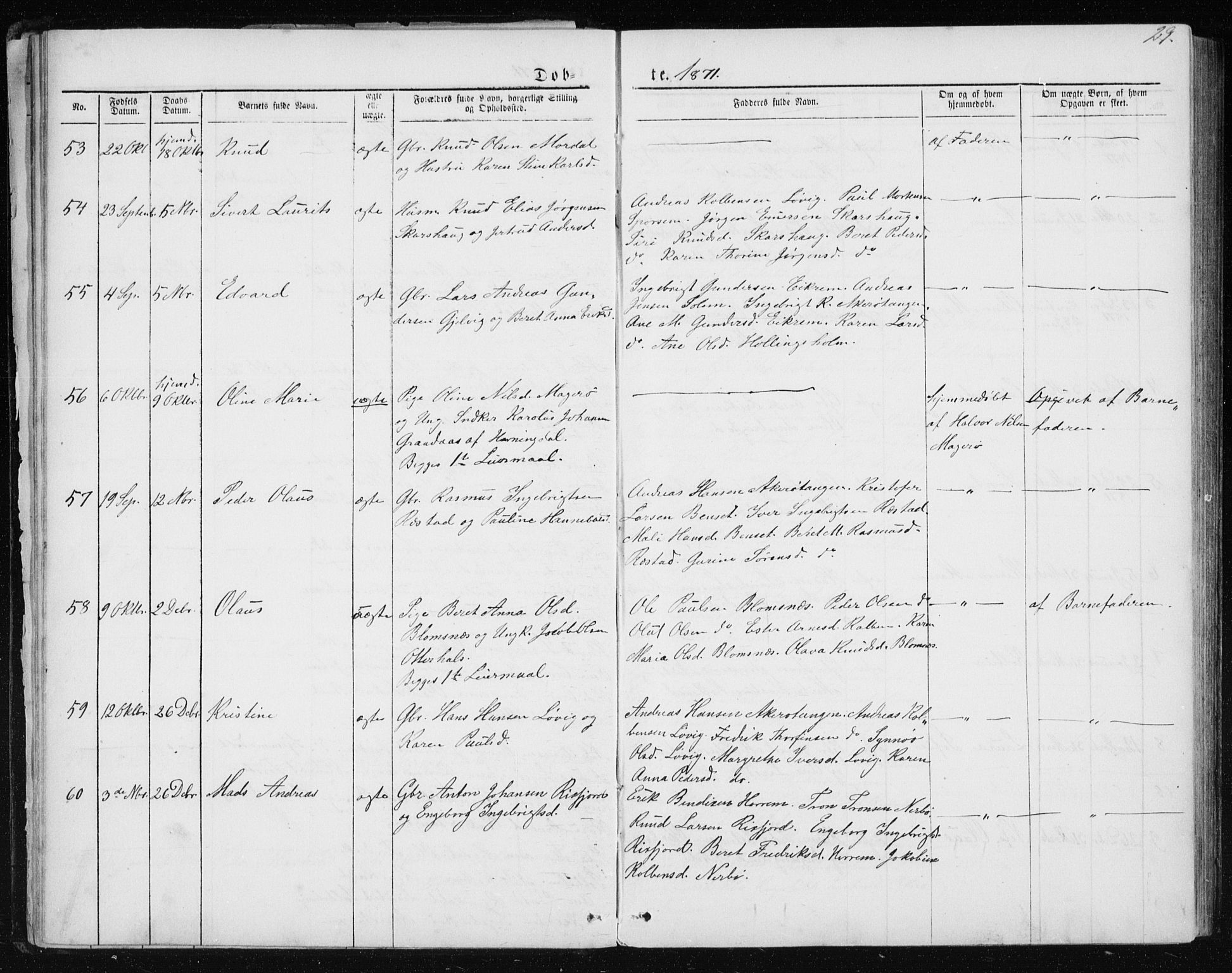 Ministerialprotokoller, klokkerbøker og fødselsregistre - Møre og Romsdal, SAT/A-1454/560/L0724: Parish register (copy) no. 560C01, 1867-1892, p. 29