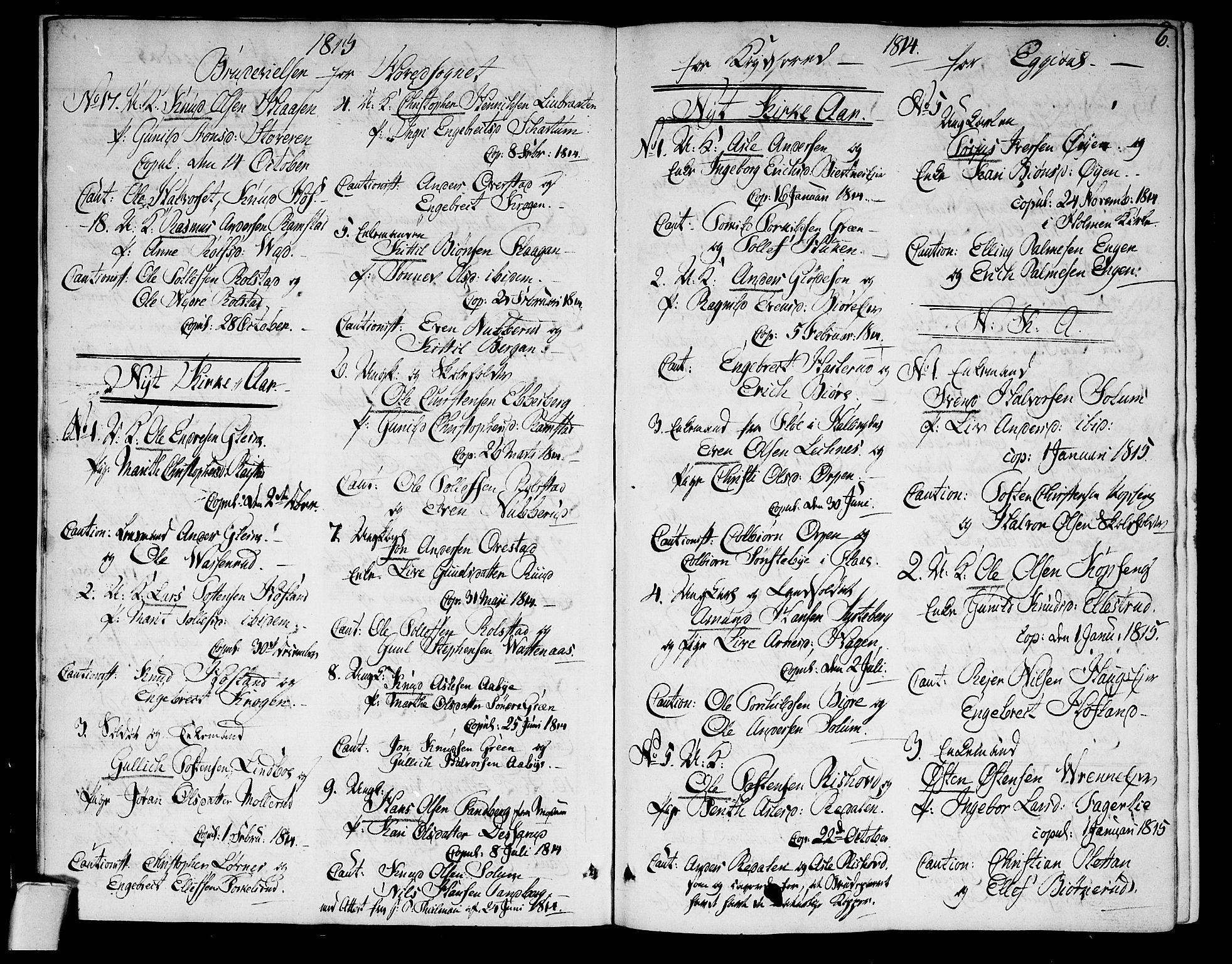 Sigdal kirkebøker, AV/SAKO-A-245/F/Fa/L0004: Parish register (official) no. I 4, 1812-1815, p. 6