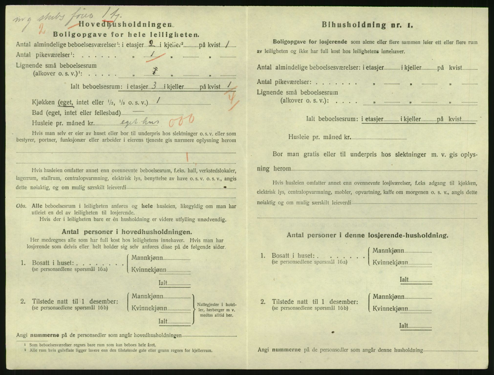 SAK, 1920 census for Grimstad, 1920, p. 1052