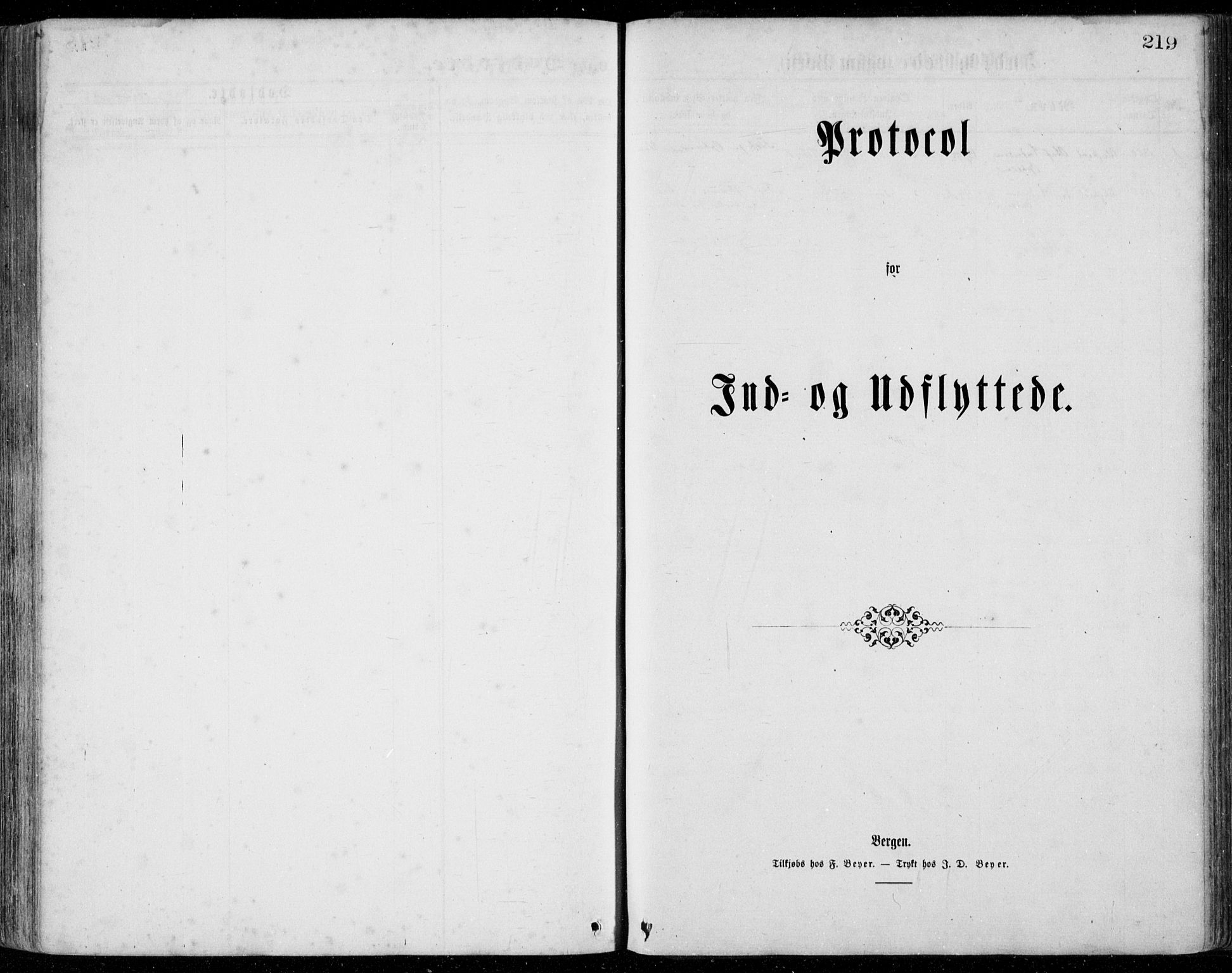 Bremanger sokneprestembete, SAB/A-82201/H/Haa/Haaa/L0001: Parish register (official) no. A  1, 1864-1883, p. 219