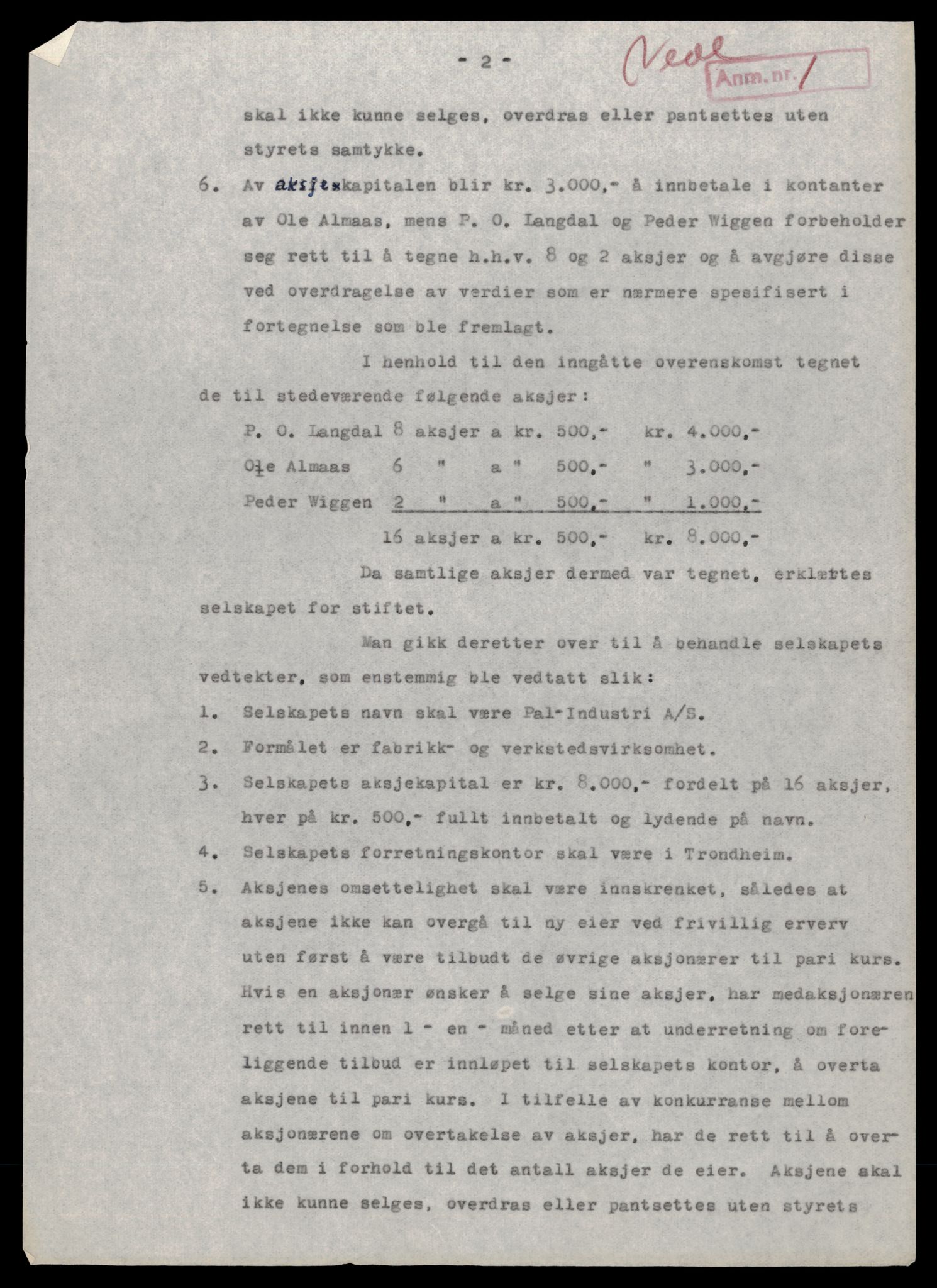 Trondheim byfogd, AV/SAT-A-0003/2/J/Jd/Jdb/L0129: Foretak slettet etter aksjelovens § 24, P-Ski                , 1979, p. 7