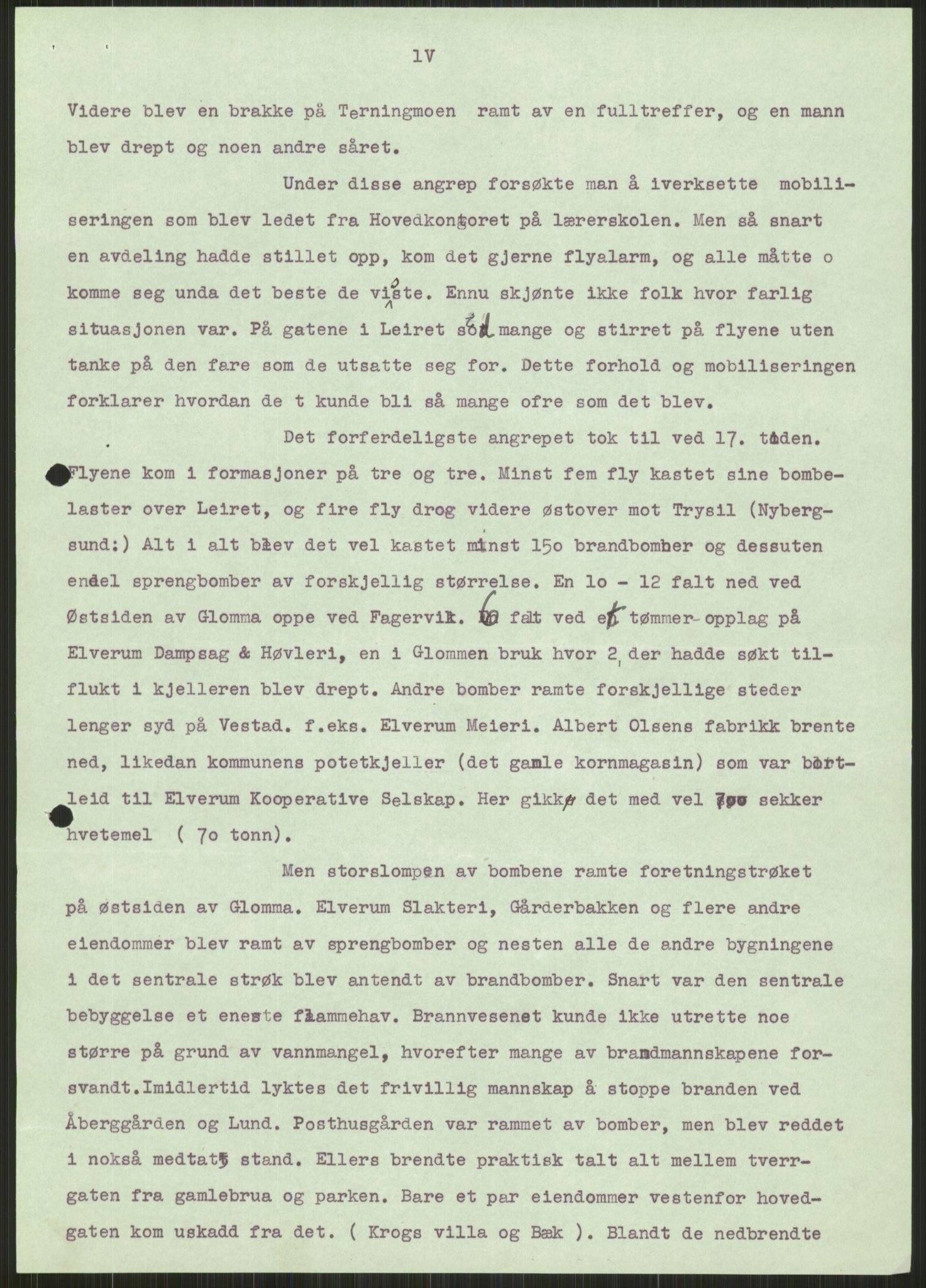 Forsvaret, Forsvarets krigshistoriske avdeling, AV/RA-RAFA-2017/Y/Ya/L0013: II-C-11-31 - Fylkesmenn.  Rapporter om krigsbegivenhetene 1940., 1940, p. 864