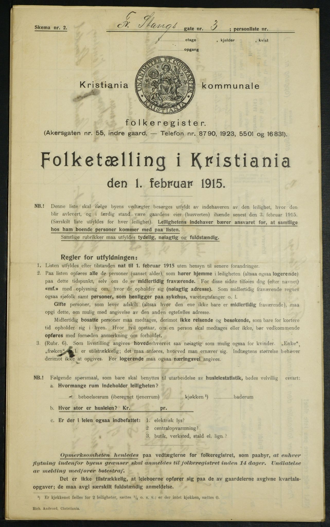 OBA, Municipal Census 1915 for Kristiania, 1915, p. 26171