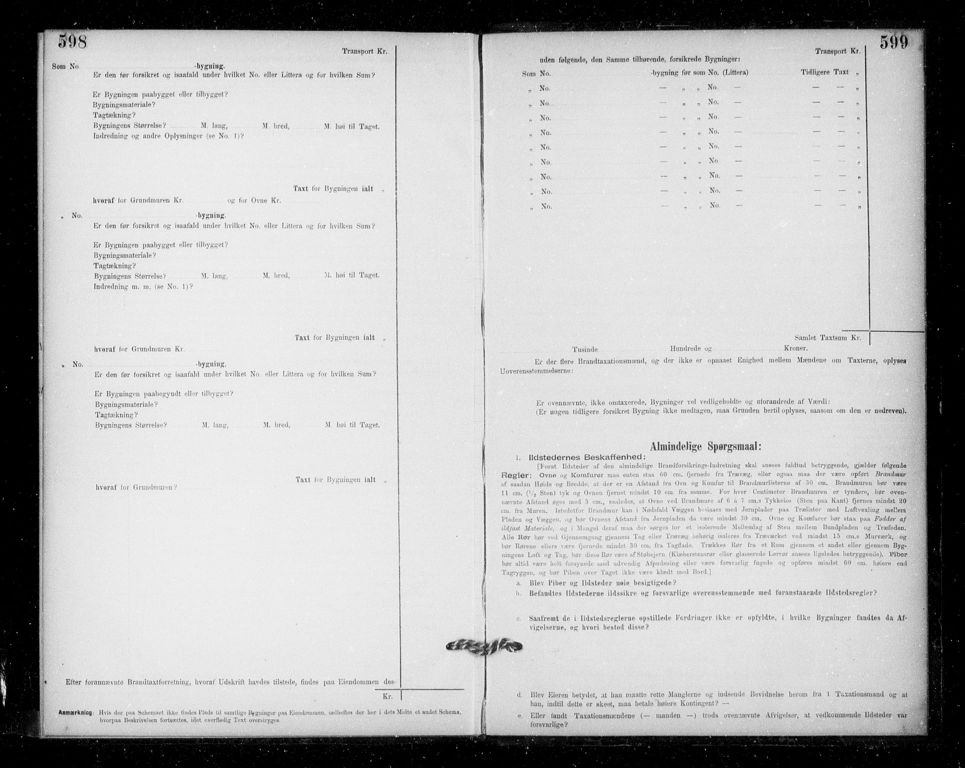 Lensmannen i Jondal, AV/SAB-A-33101/0012/L0005: Branntakstprotokoll, skjematakst, 1894-1951, p. 598-599