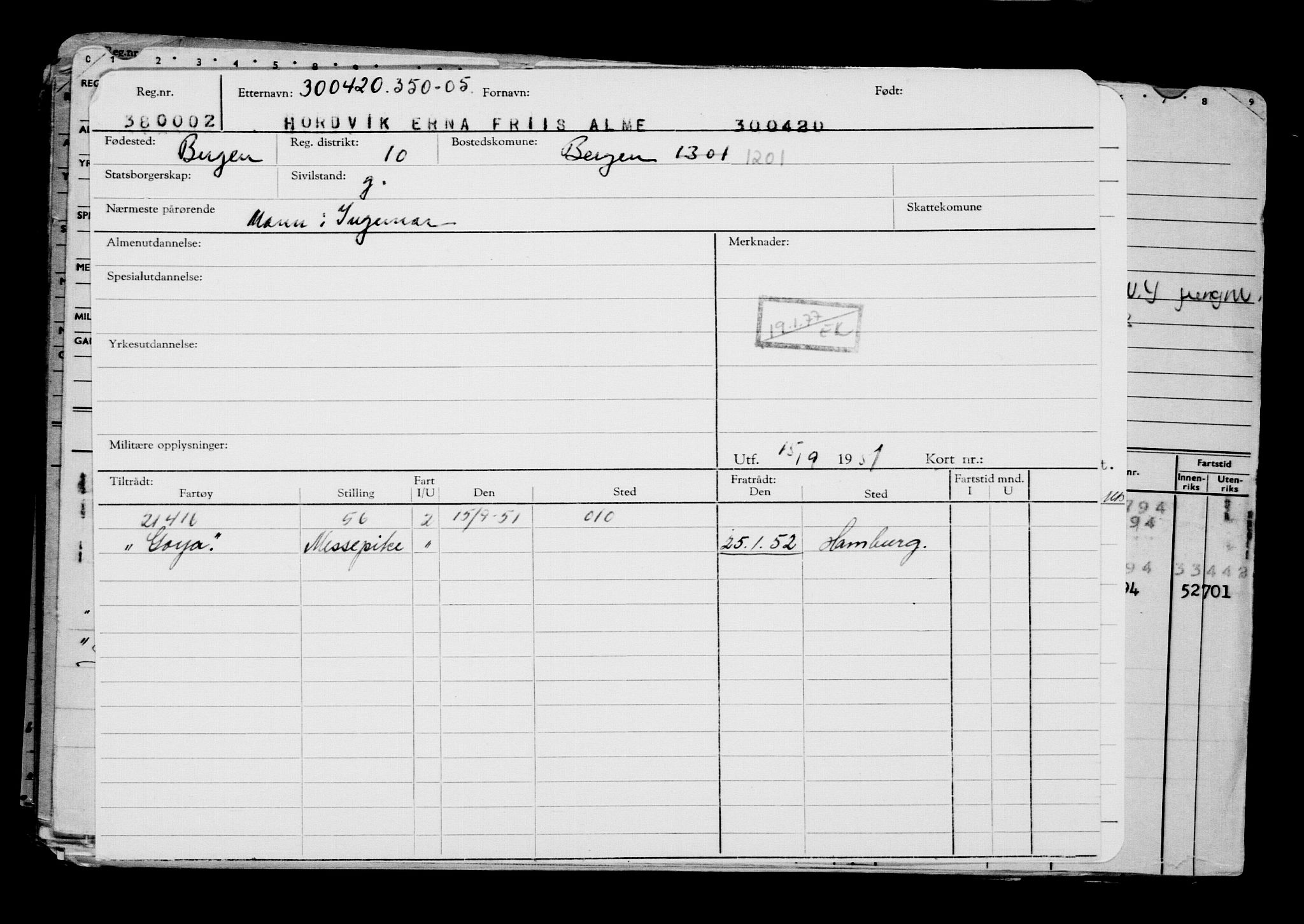 Direktoratet for sjømenn, AV/RA-S-3545/G/Gb/L0180: Hovedkort, 1920, p. 227