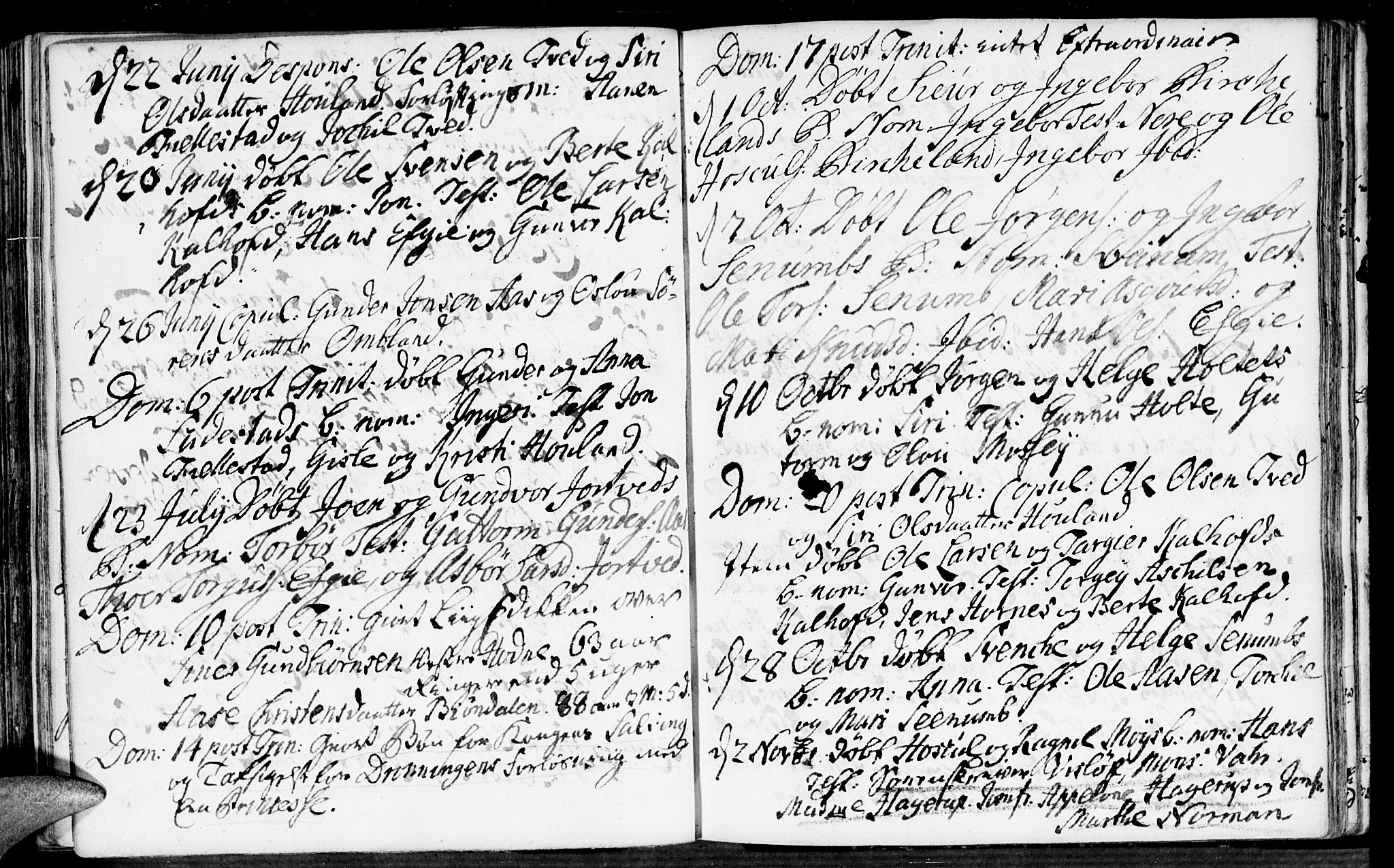 Evje sokneprestkontor, AV/SAK-1111-0008/F/Fa/Fab/L0001: Parish register (official) no. A 1, 1704-1764, p. 192-193