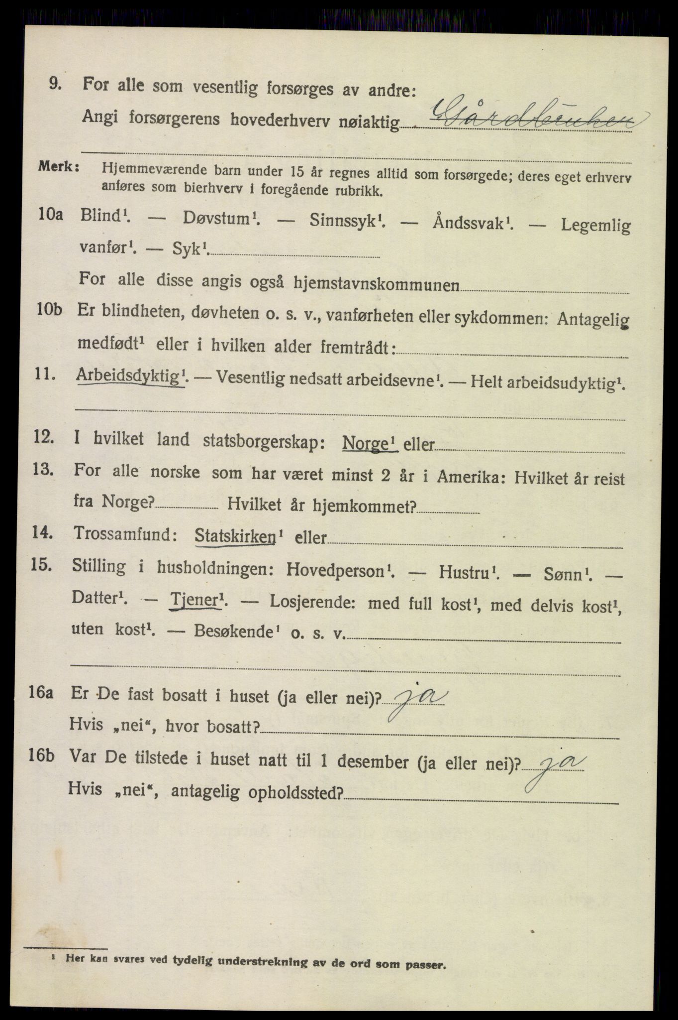 SAH, 1920 census for Trysil, 1920, p. 7666