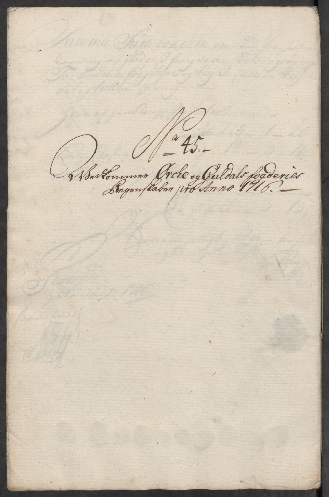 Rentekammeret inntil 1814, Reviderte regnskaper, Fogderegnskap, AV/RA-EA-4092/R60/L3968: Fogderegnskap Orkdal og Gauldal, 1716, p. 80