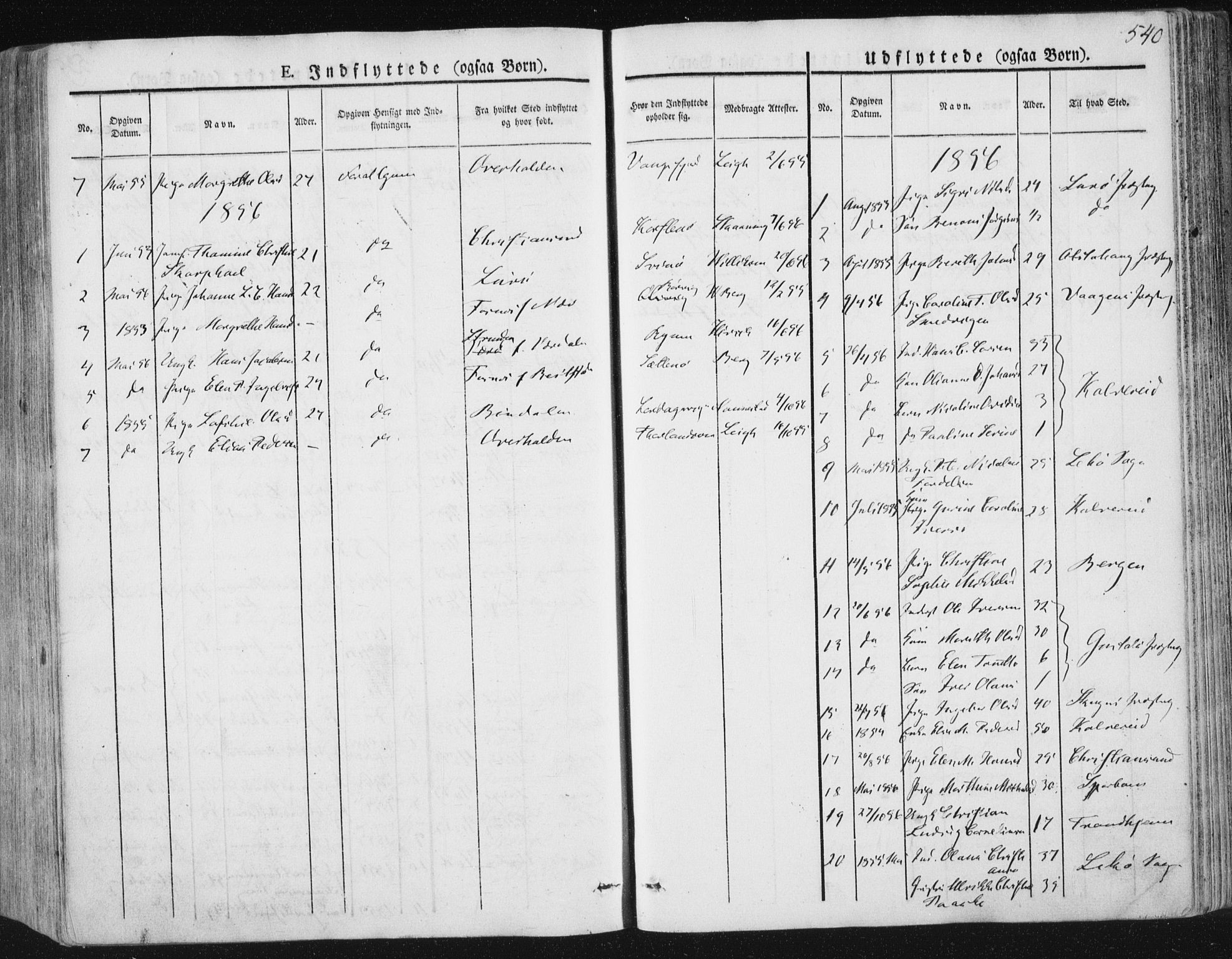 Ministerialprotokoller, klokkerbøker og fødselsregistre - Nord-Trøndelag, SAT/A-1458/784/L0669: Parish register (official) no. 784A04, 1829-1859, p. 540
