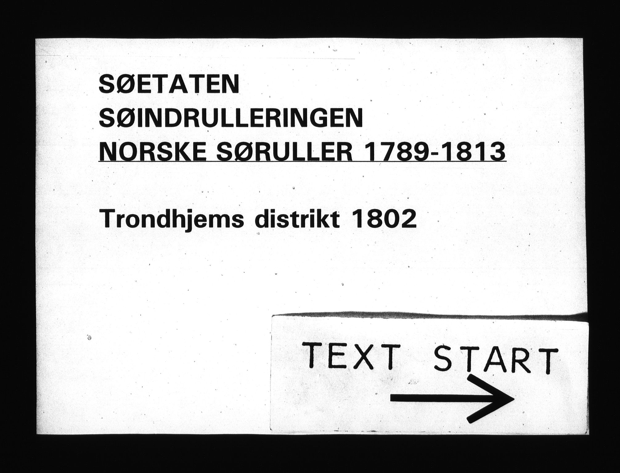 Sjøetaten, RA/EA-3110/F/L0330: Trondheim distrikt, bind 1, 1802