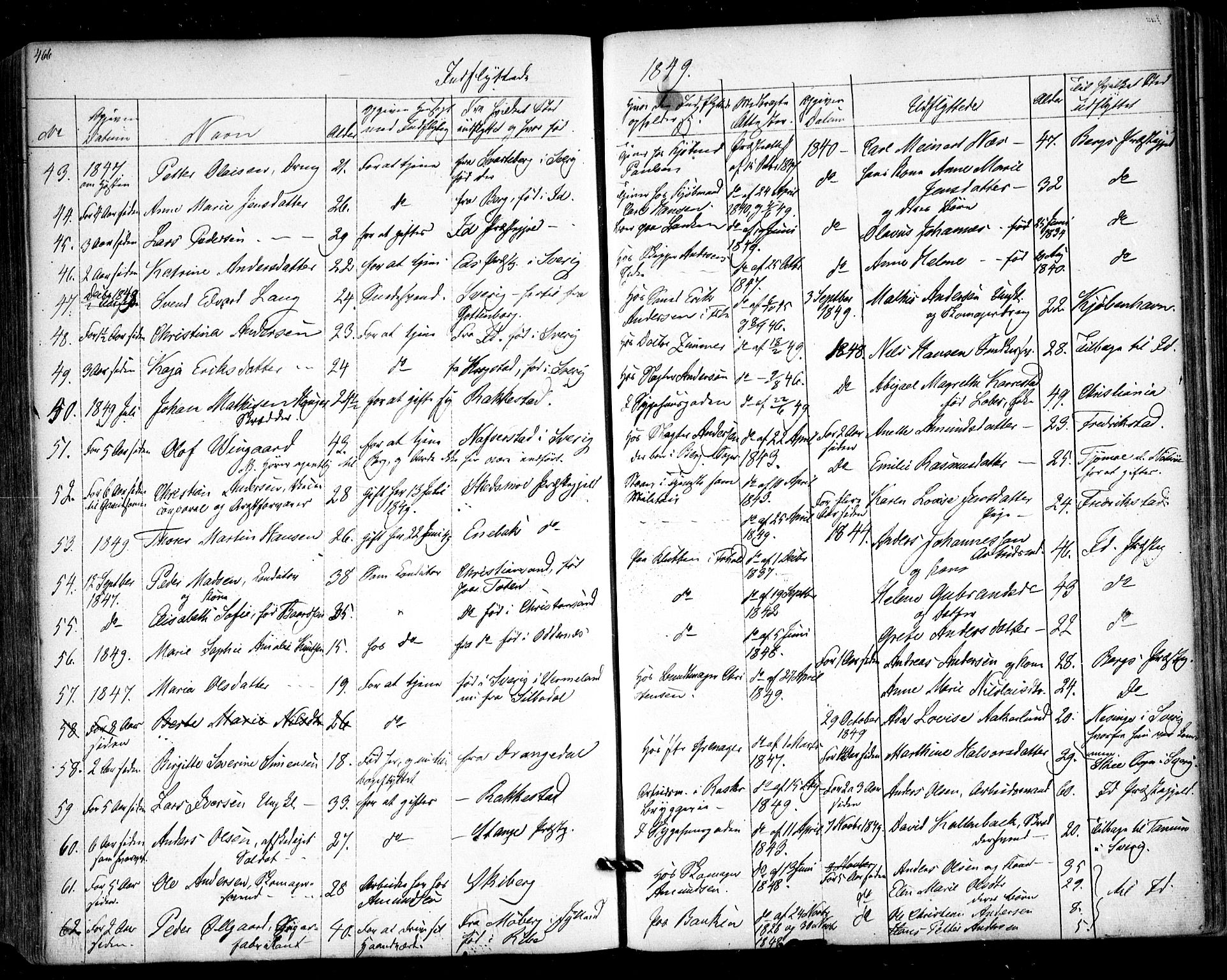 Halden prestekontor Kirkebøker, AV/SAO-A-10909/F/Fa/L0006: Parish register (official) no. I 6, 1845-1856, p. 466