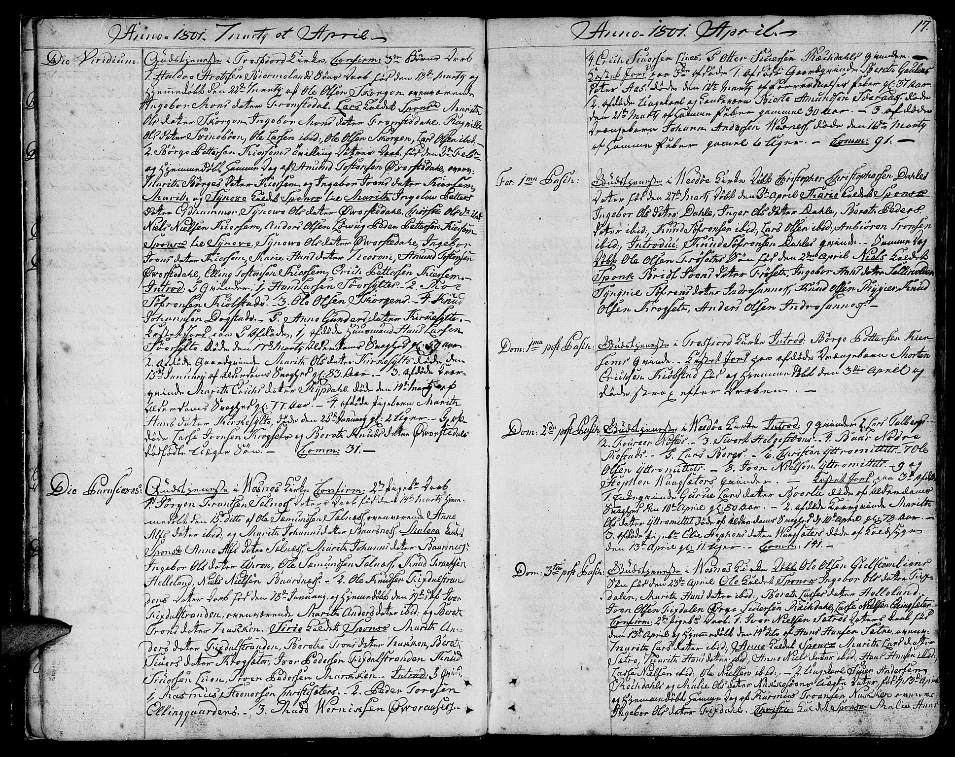 Ministerialprotokoller, klokkerbøker og fødselsregistre - Møre og Romsdal, AV/SAT-A-1454/547/L0601: Parish register (official) no. 547A03, 1799-1818, p. 17