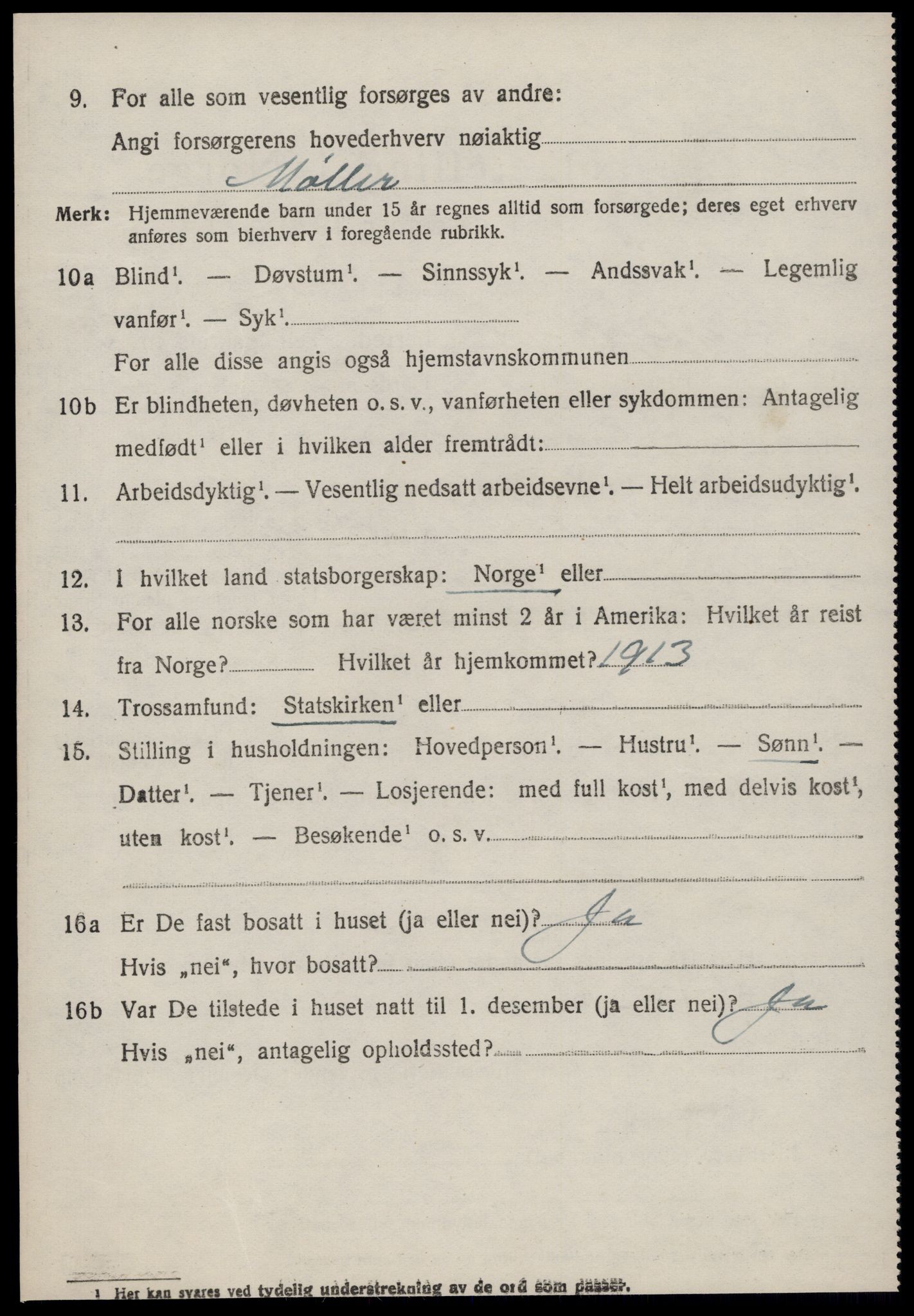 SAT, 1920 census for Sykkylven, 1920, p. 2706