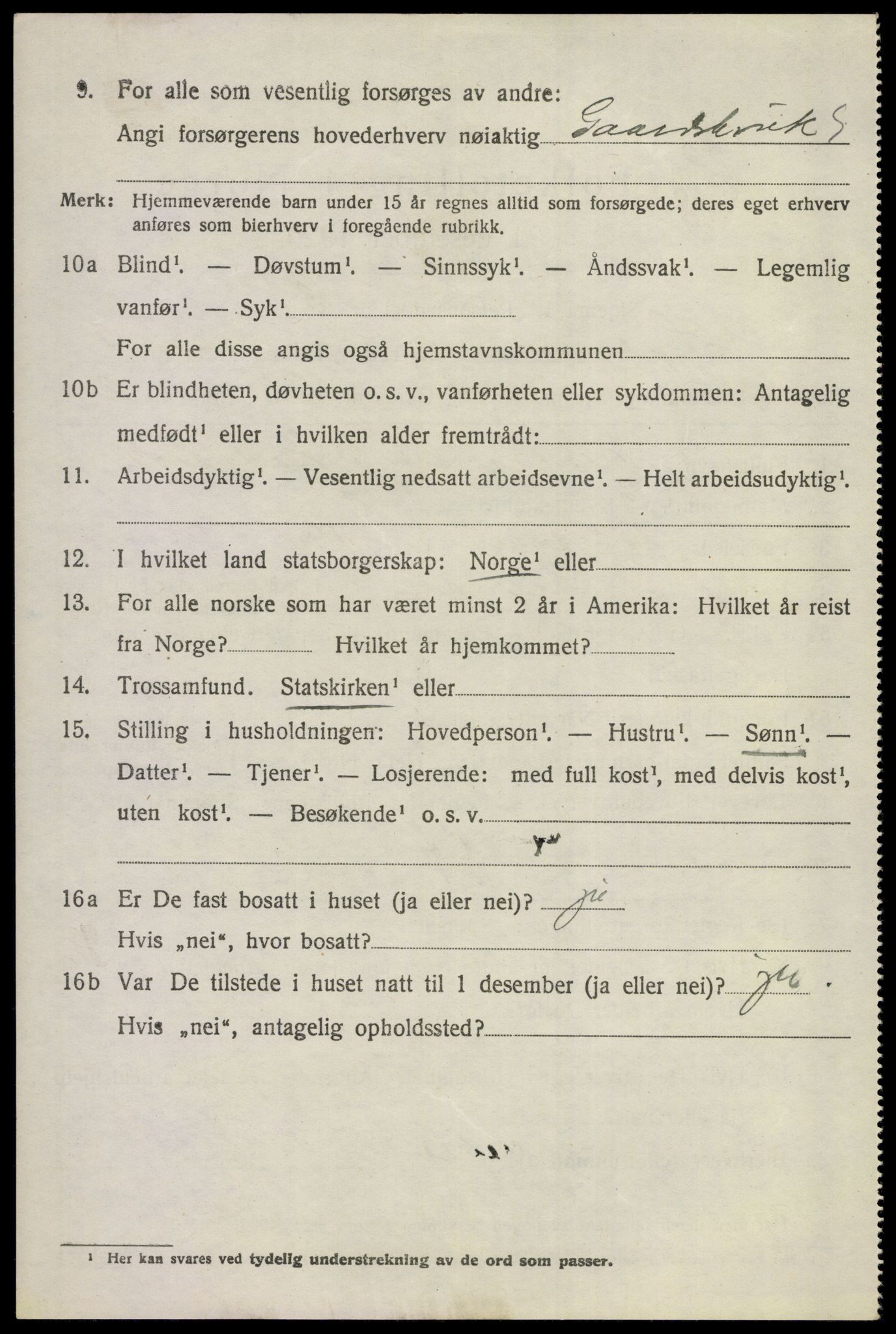 SAKO, 1920 census for Sigdal, 1920, p. 3765