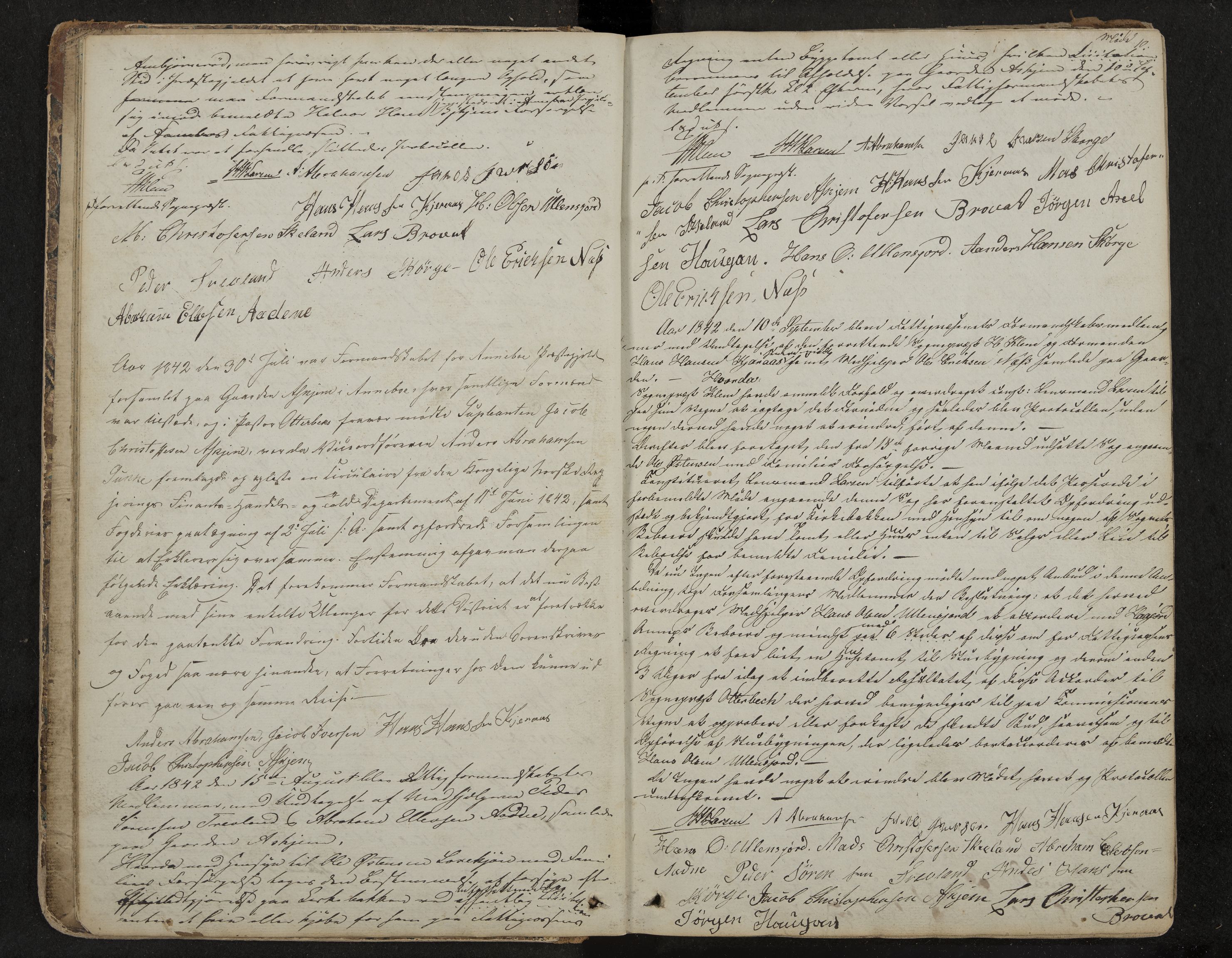 Andebu formannskap og sentraladministrasjon, IKAK/0719021-1/A/Aa/L0001: Møtebok med register, 1837-1869, p. 10