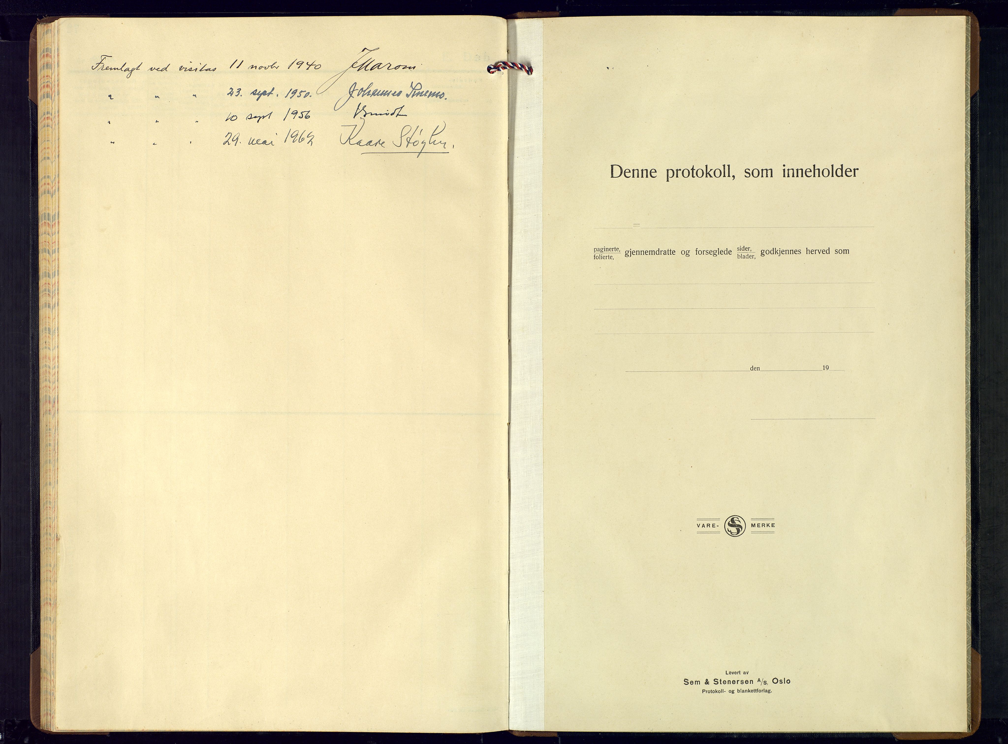 Sirdal sokneprestkontor, SAK/1111-0036/F/Fb/Fba/L0003: Parish register (copy) no. B-3, 1935-1958