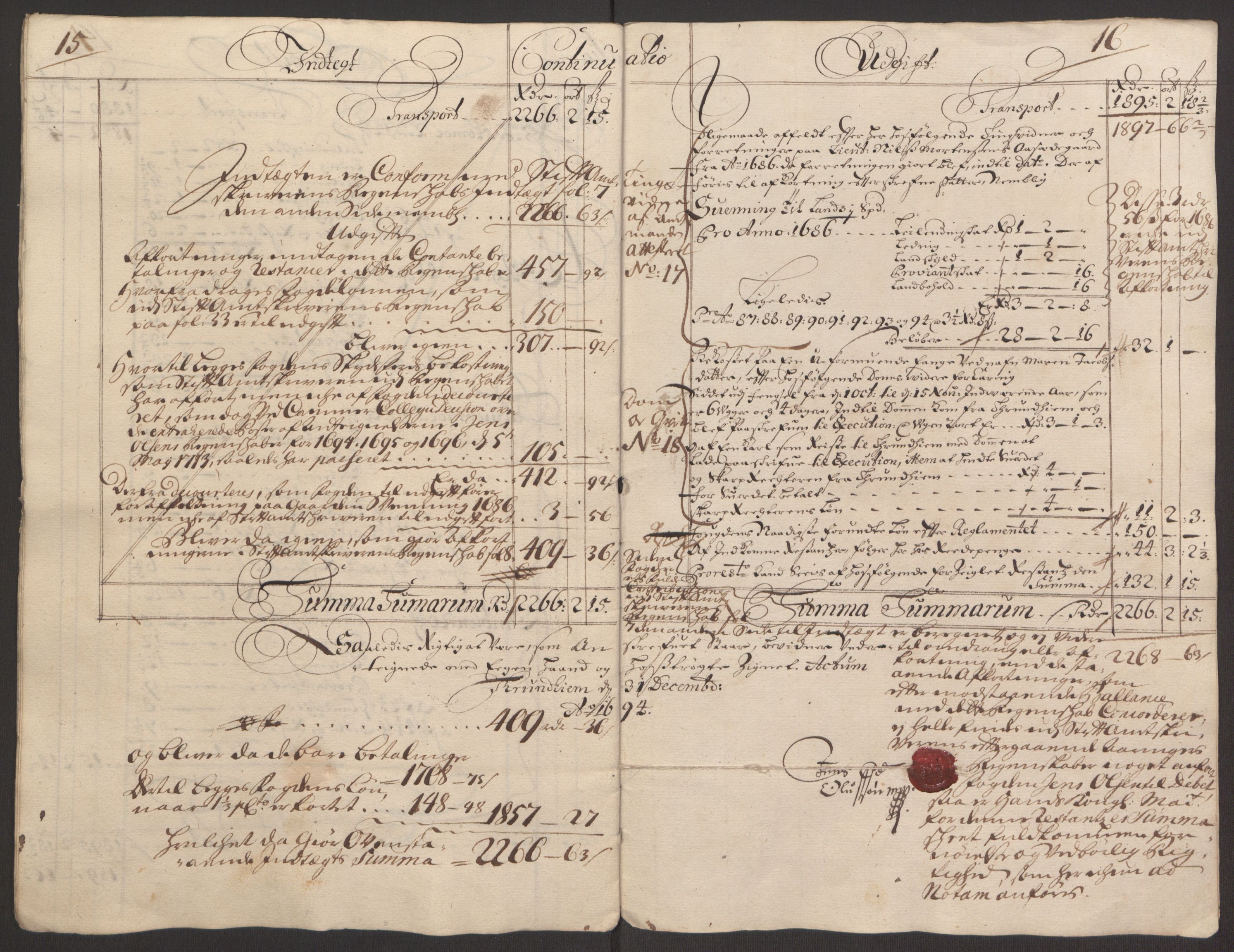 Rentekammeret inntil 1814, Reviderte regnskaper, Fogderegnskap, RA/EA-4092/R64/L4424: Fogderegnskap Namdal, 1692-1695, p. 340