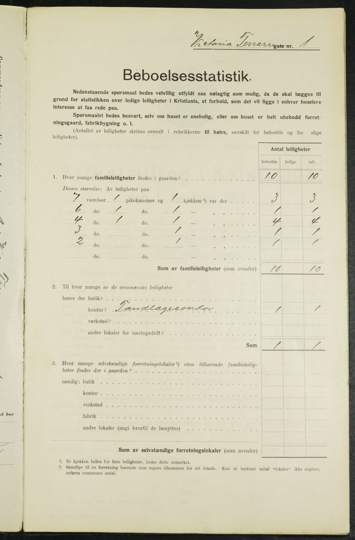 OBA, Municipal Census 1914 for Kristiania, 1914, p. 124516