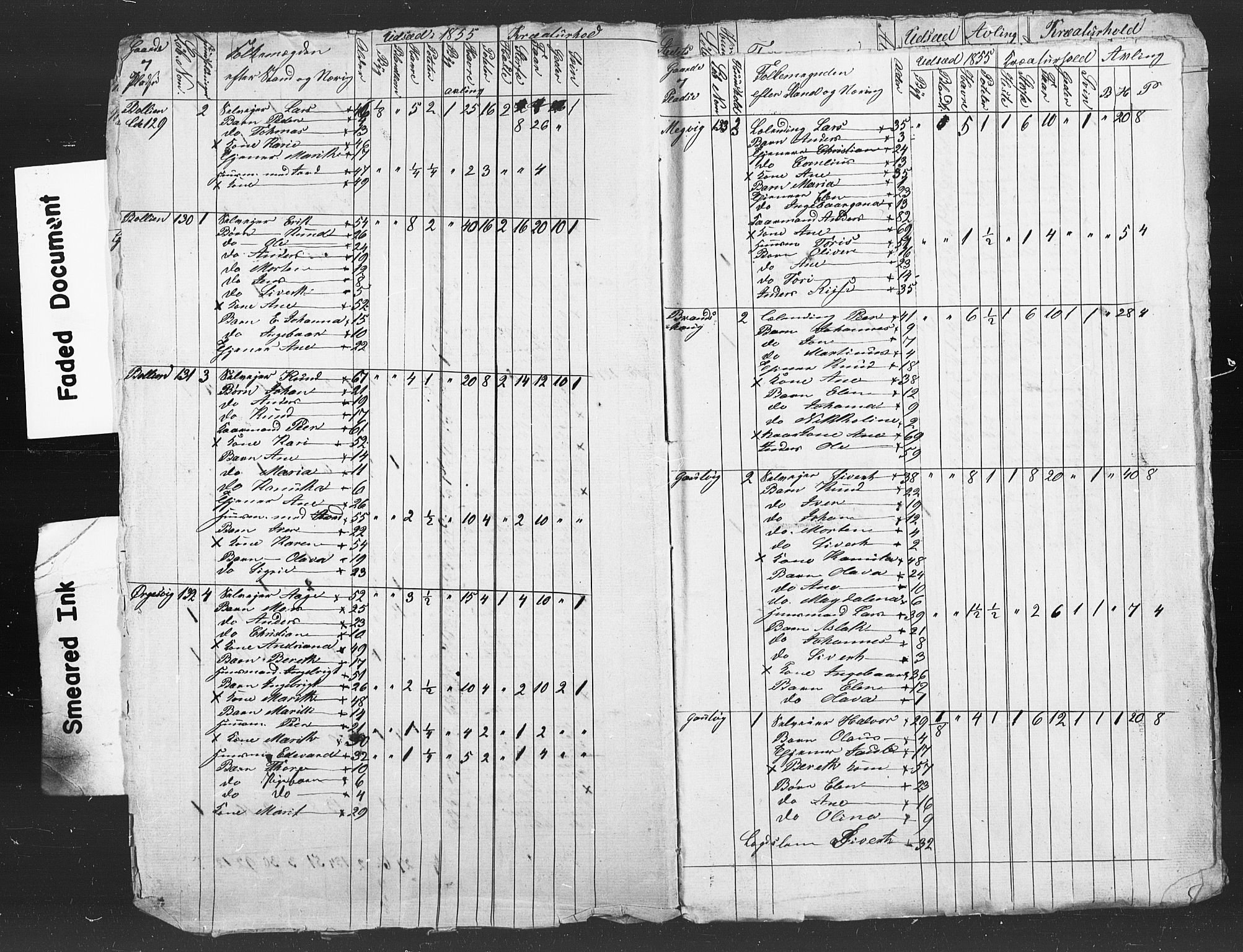 SAT, Census 1855 for Kvernes, 1855, p. 6