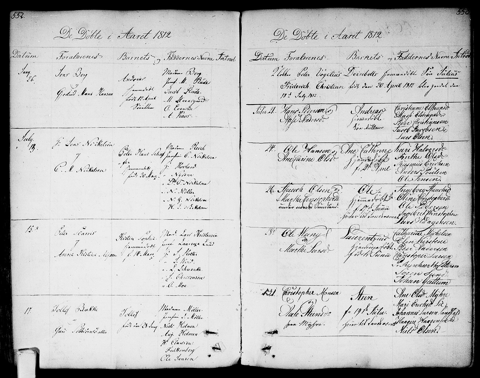 Bragernes kirkebøker, SAKO/A-6/F/Fa/L0006a: Parish register (official) no. I 6, 1782-1814, p. 552-553