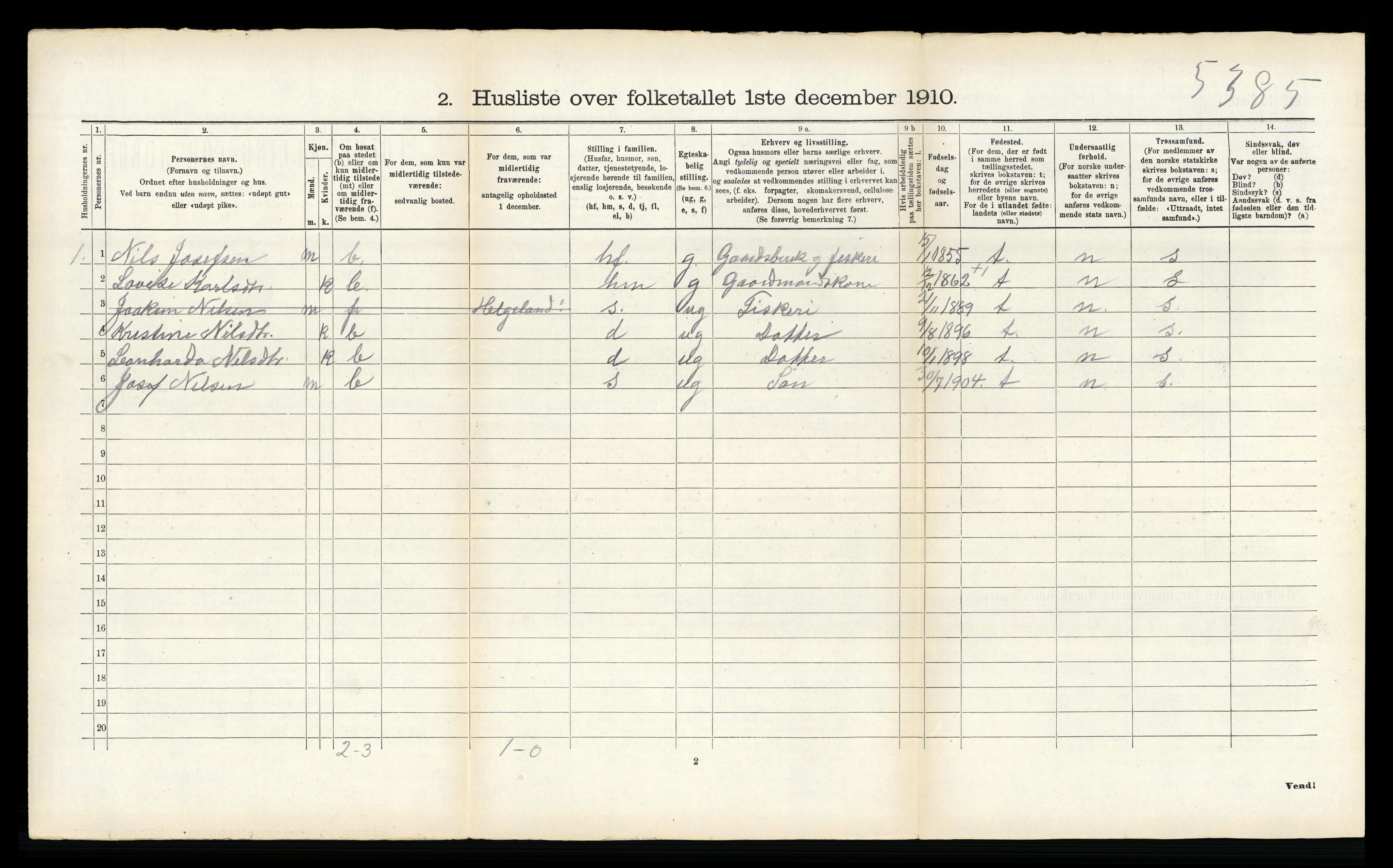 RA, 1910 census for Borge, 1910, p. 572