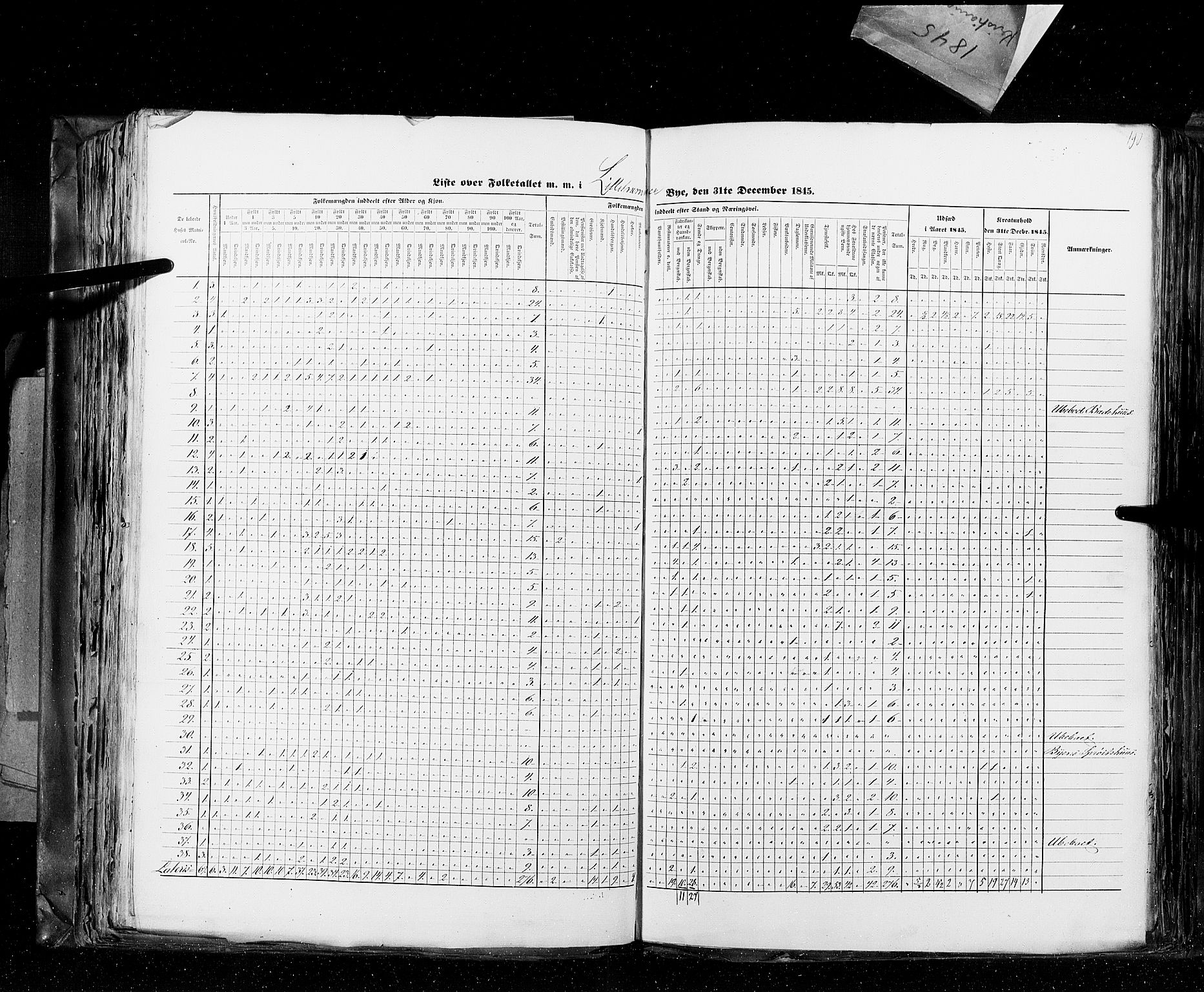 RA, Census 1845, vol. 10: Cities, 1845, p. 190