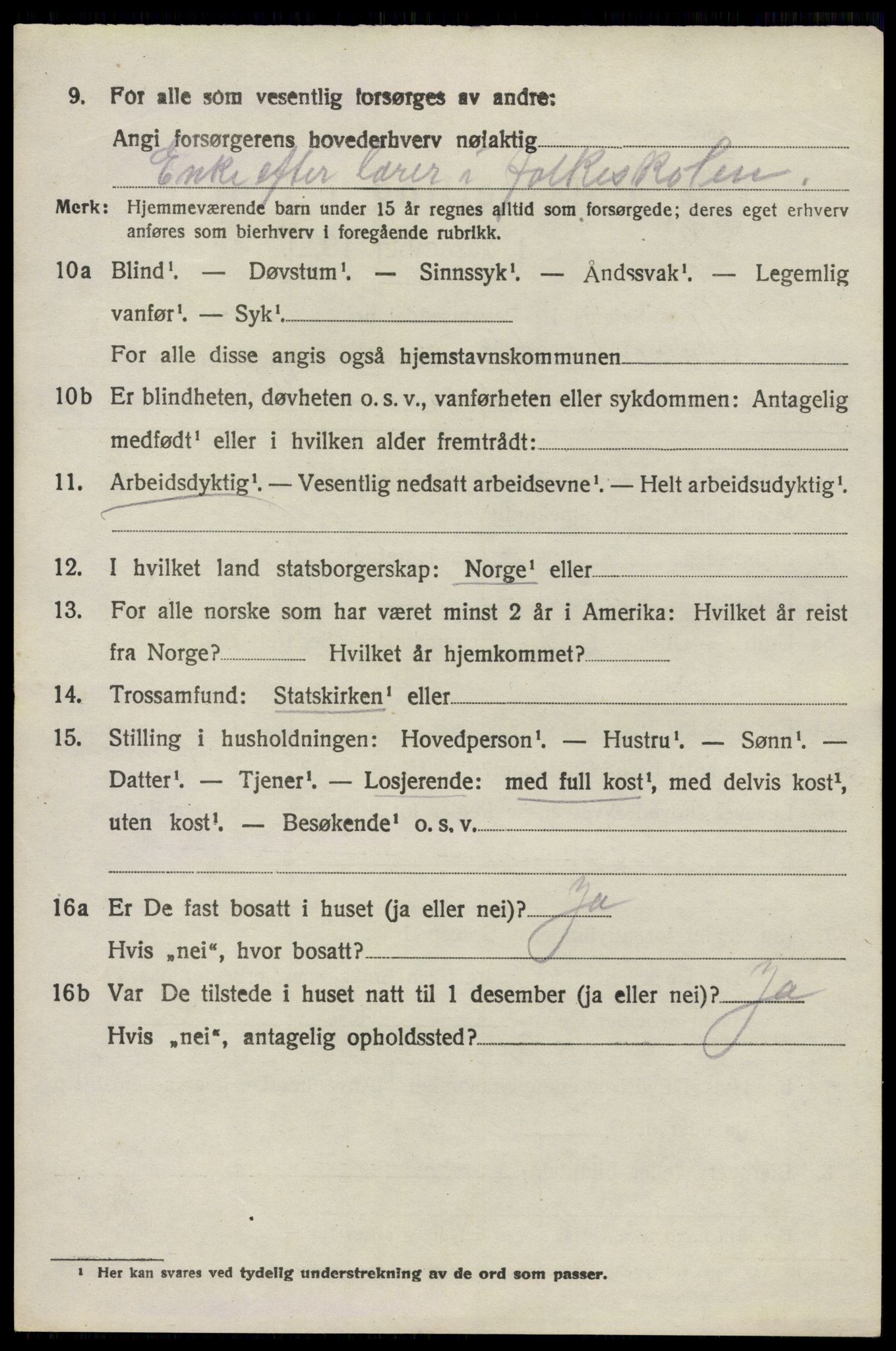 SAO, 1920 census for Høland, 1920, p. 11622