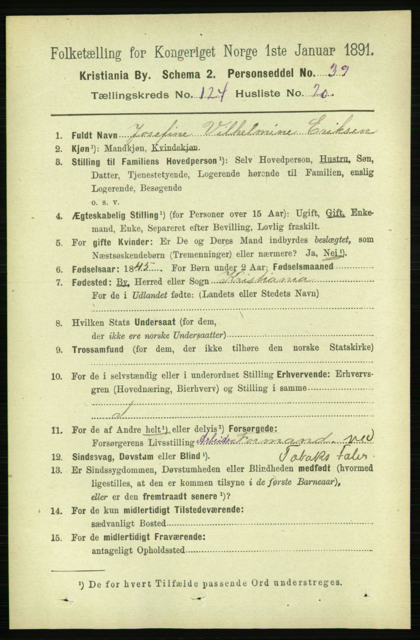 RA, 1891 census for 0301 Kristiania, 1891, p. 65821