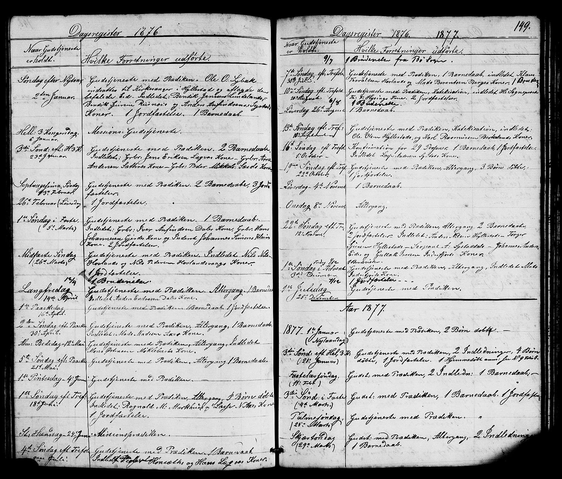 Hyllestad sokneprestembete, SAB/A-80401: Parish register (copy) no. A 2, 1876-1906, p. 149