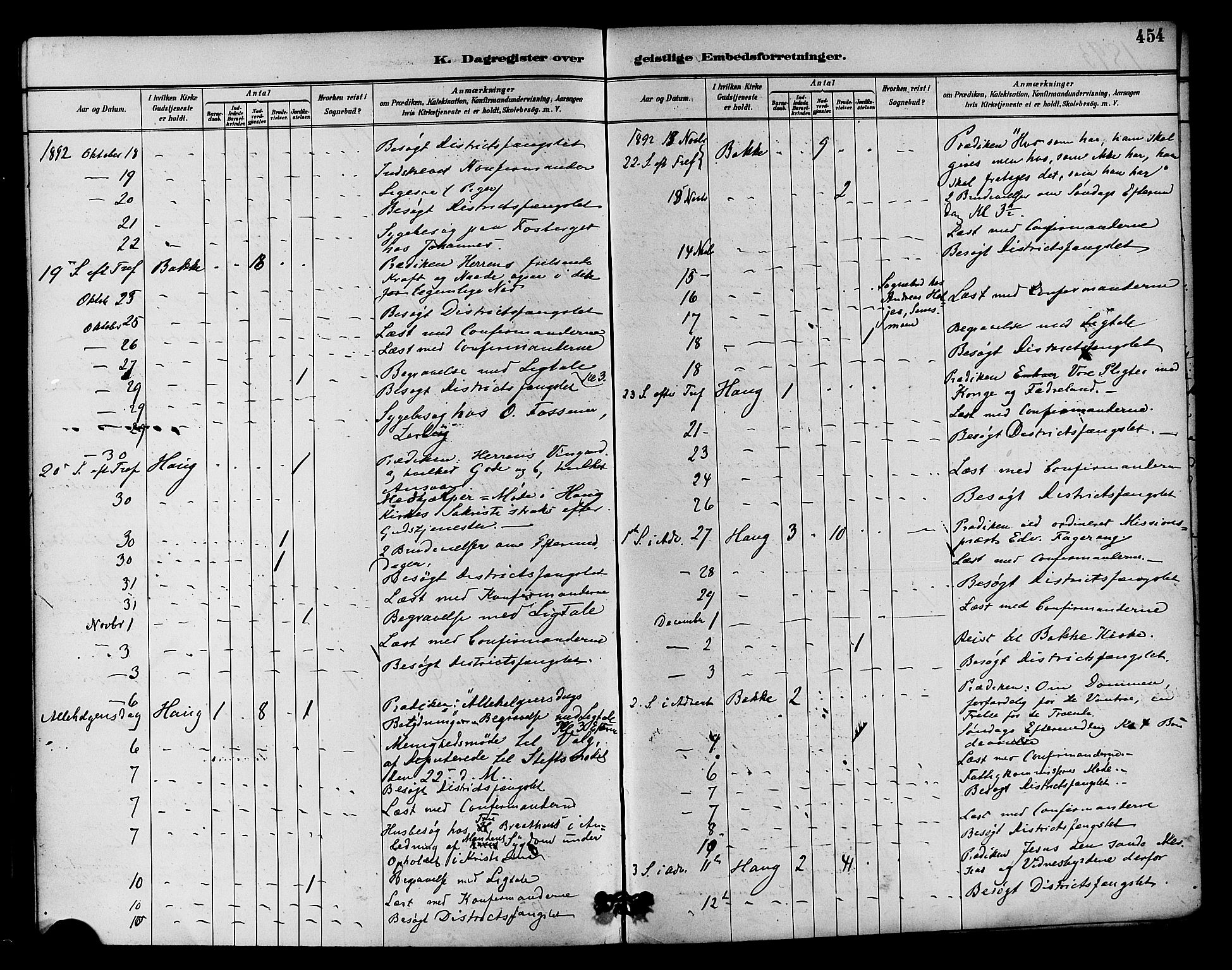 Eiker kirkebøker, AV/SAKO-A-4/F/Fb/L0002: Parish register (official) no. II 2, 1889-1896, p. 454
