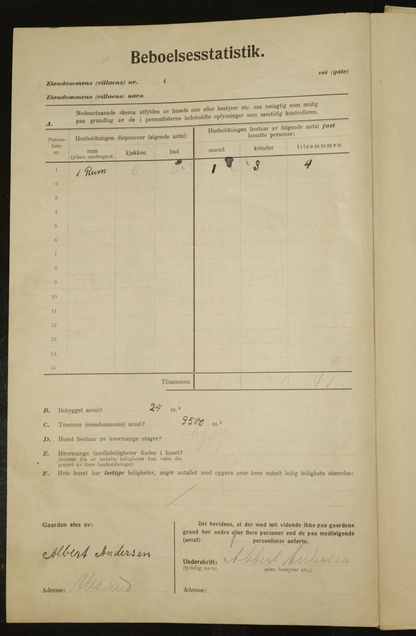 , Municipal Census 1923 for Aker, 1923, p. 34763