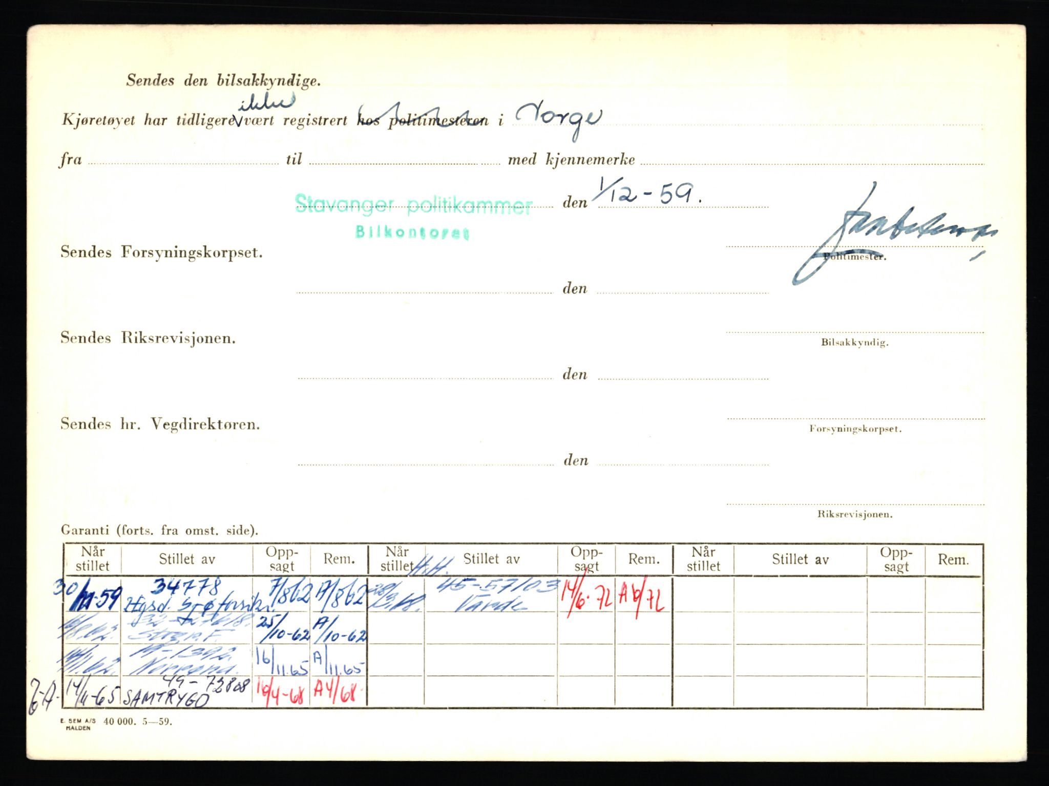 Stavanger trafikkstasjon, AV/SAST-A-101942/0/F/L0006: L-1700 - L-2149, 1930-1971, p. 1622