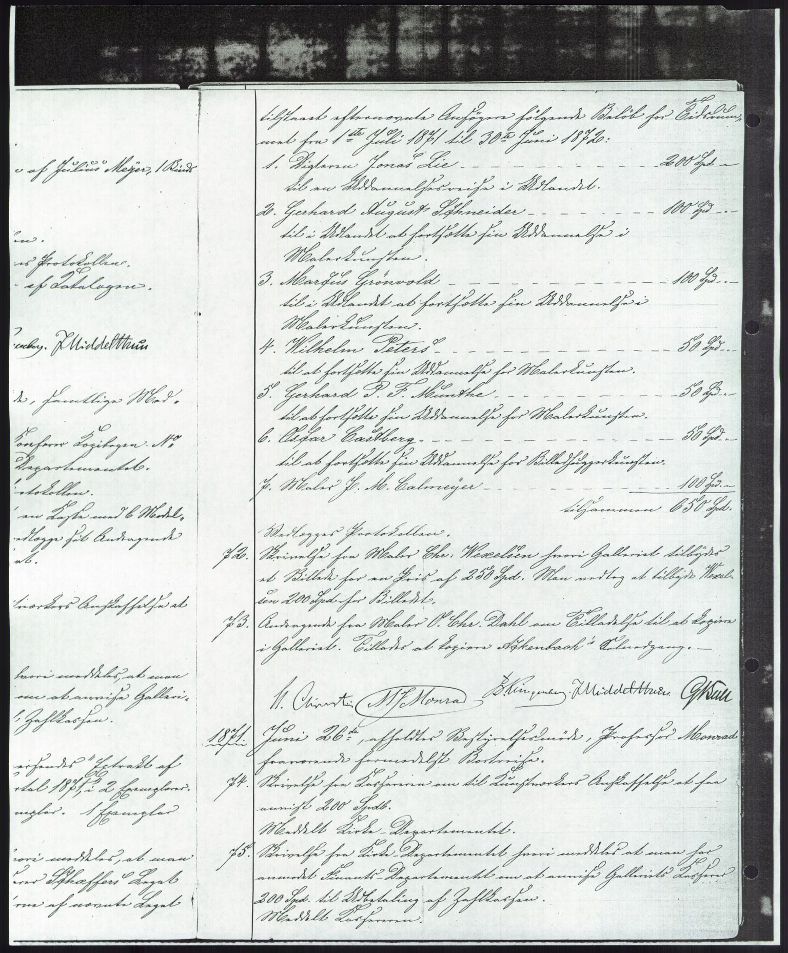 Nasjonalgalleriet, NMFK/NG-1000/A/Aa/L0001: Forhandlingsprotokoll 1869-1877, 1869-1877, p. 20