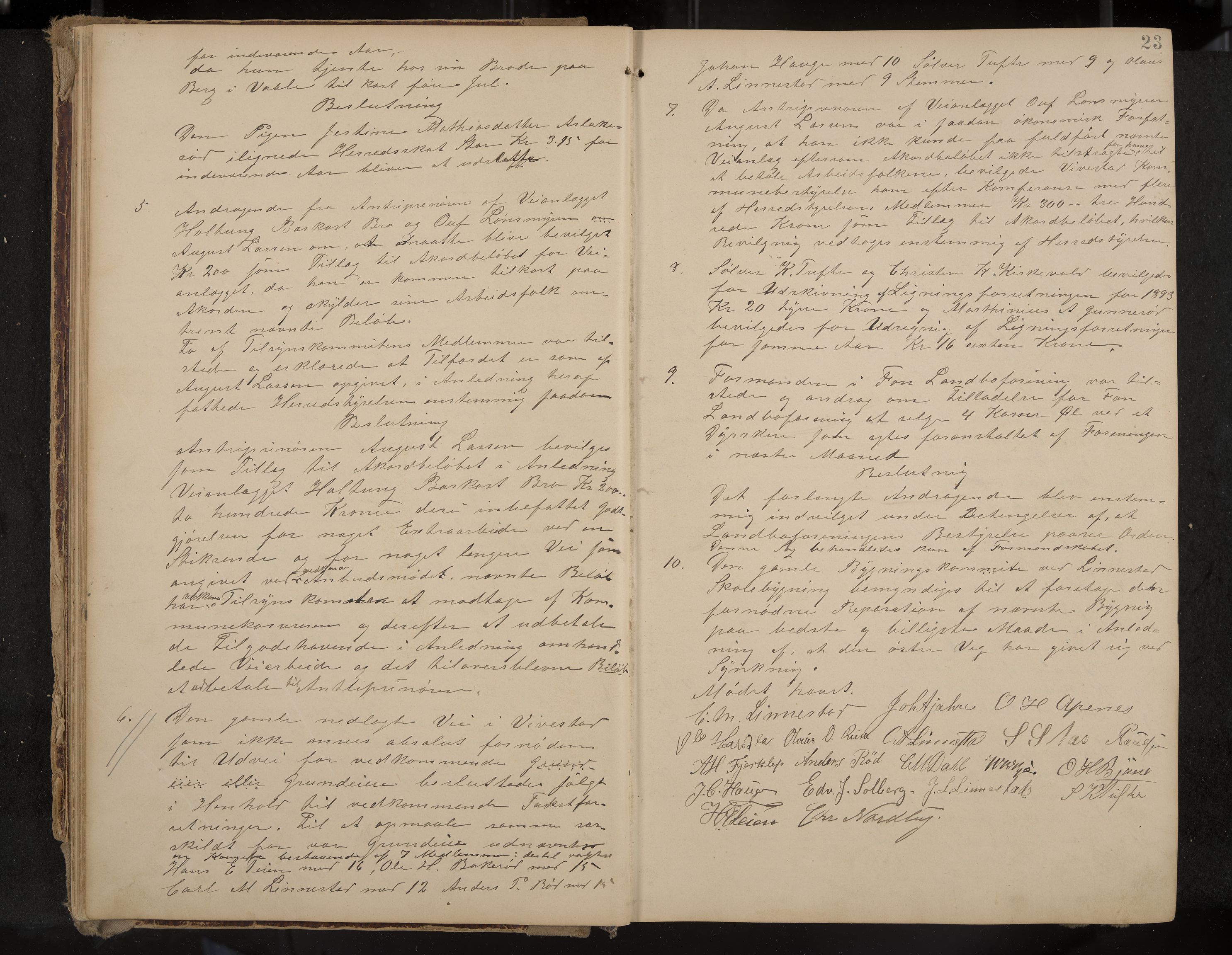 Ramnes formannskap og sentraladministrasjon, IKAK/0718021/A/Aa/L0004: Møtebok, 1892-1907, p. 23