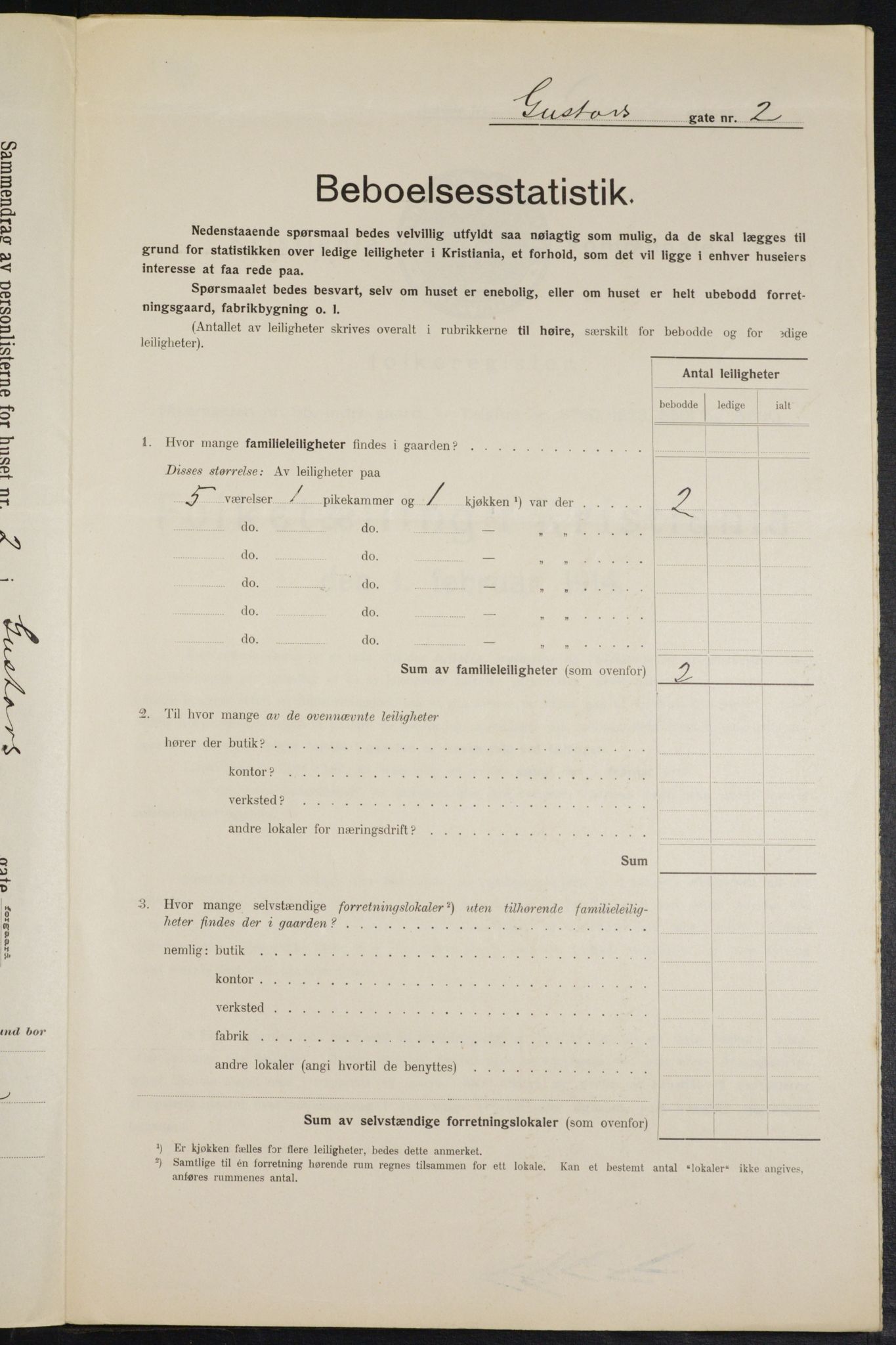 OBA, Municipal Census 1914 for Kristiania, 1914, p. 32516