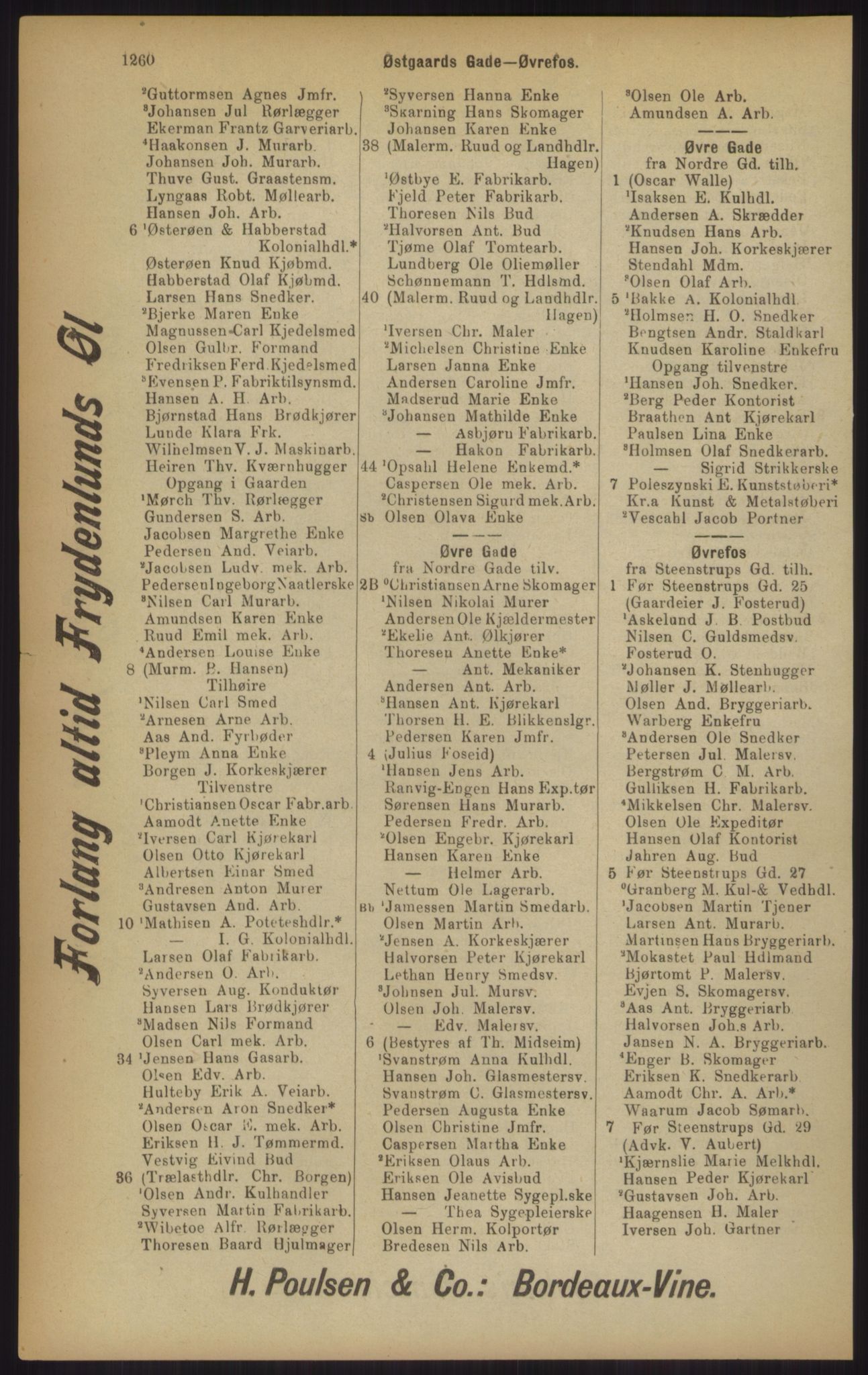 Kristiania/Oslo adressebok, PUBL/-, 1902, p. 1260