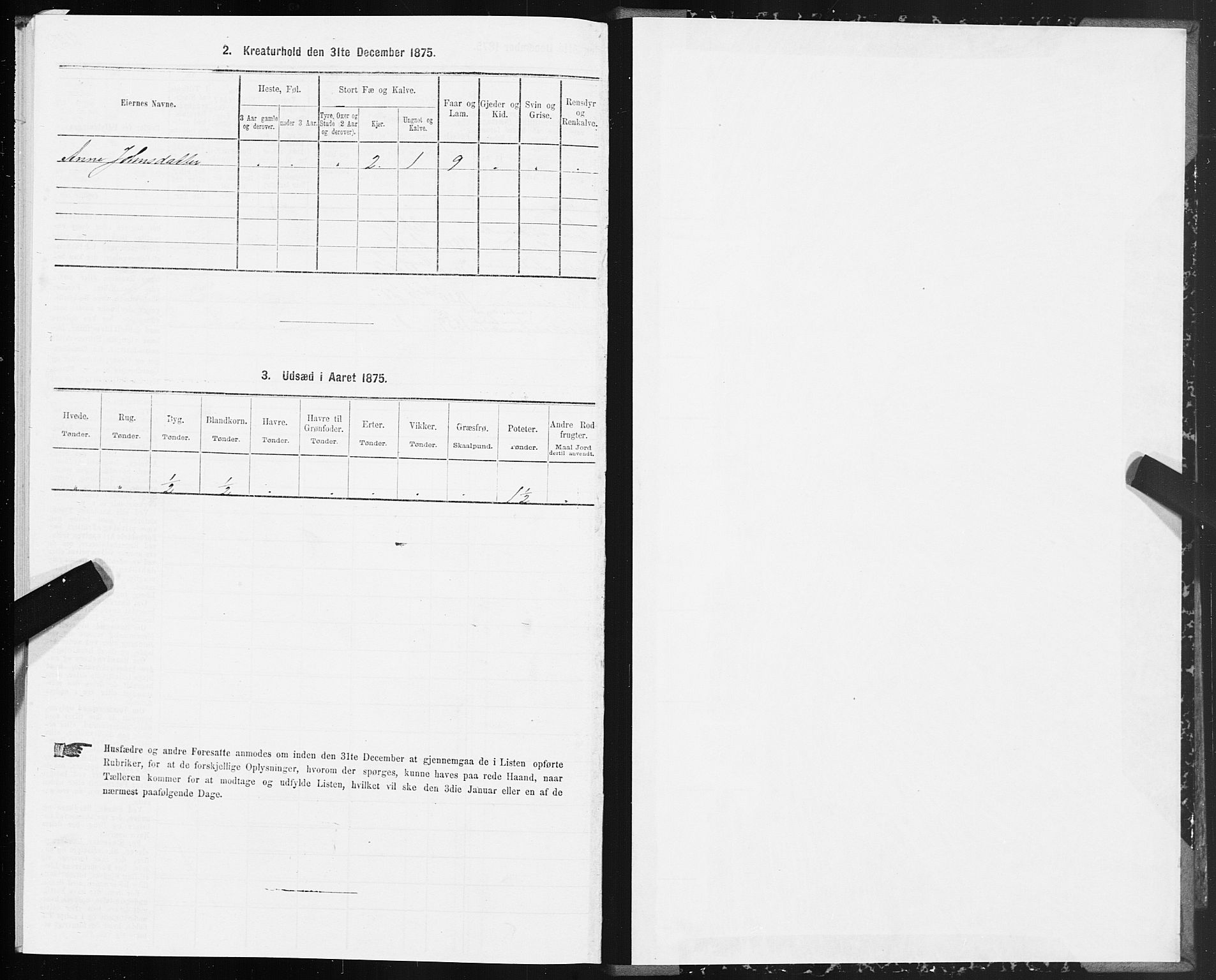 SAT, 1875 census for 1563P Sunndal, 1875