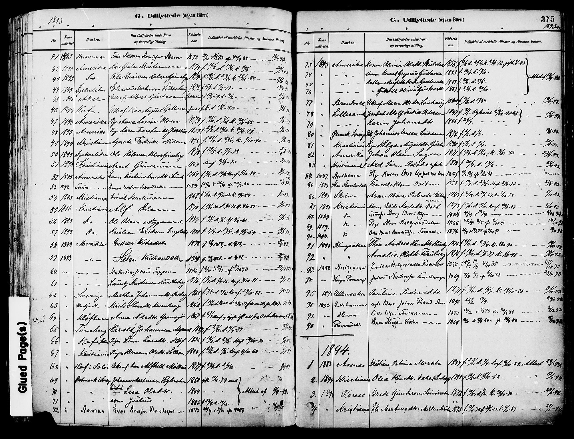 Grue prestekontor, SAH/PREST-036/H/Ha/Haa/L0012: Parish register (official) no. 12, 1881-1897, p. 375