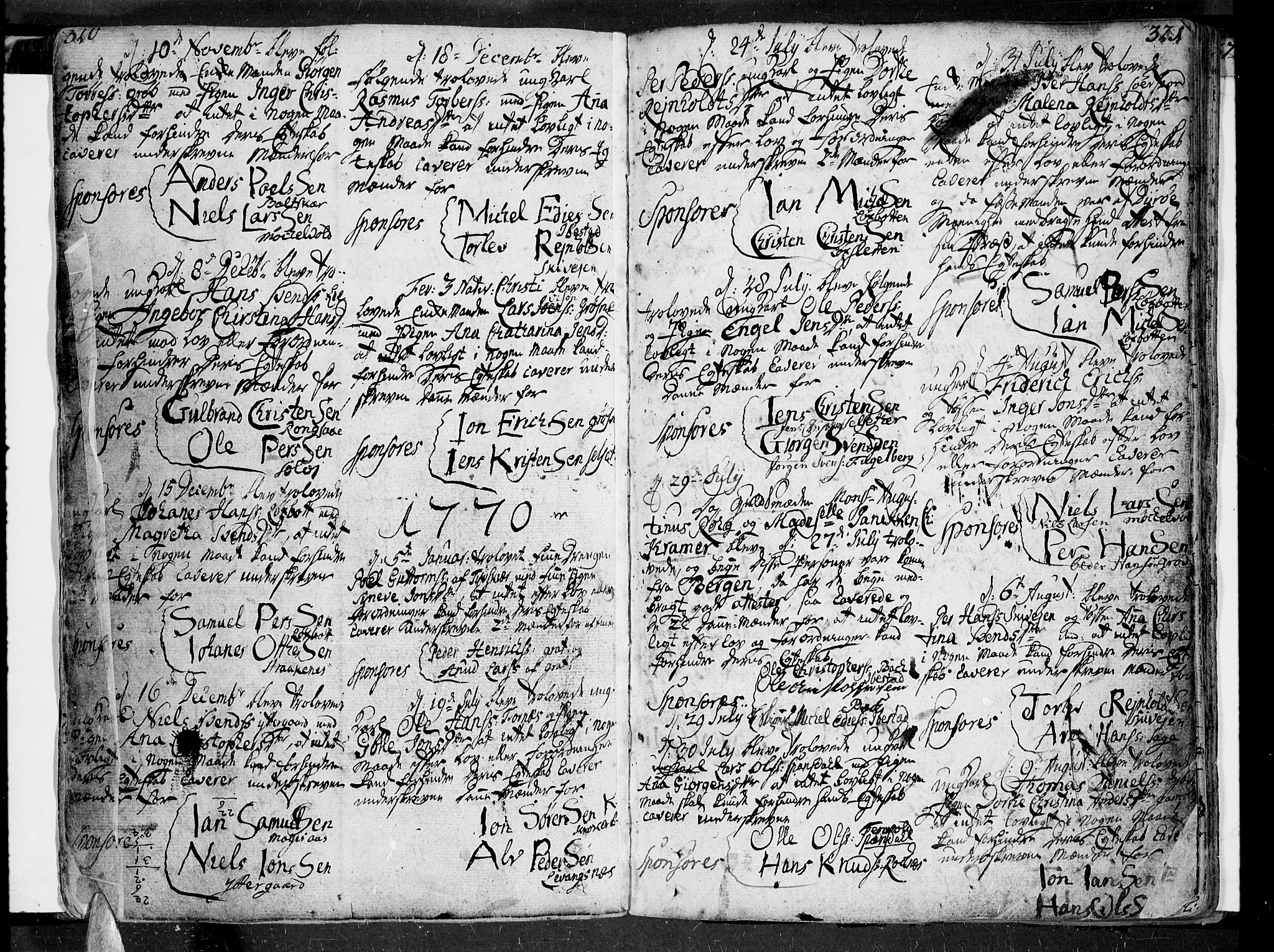 Ibestad sokneprestembete, AV/SATØ-S-0077/H/Ha/Haa/L0002kirke: Parish register (official) no. 2, 1751-1775, p. 320-321