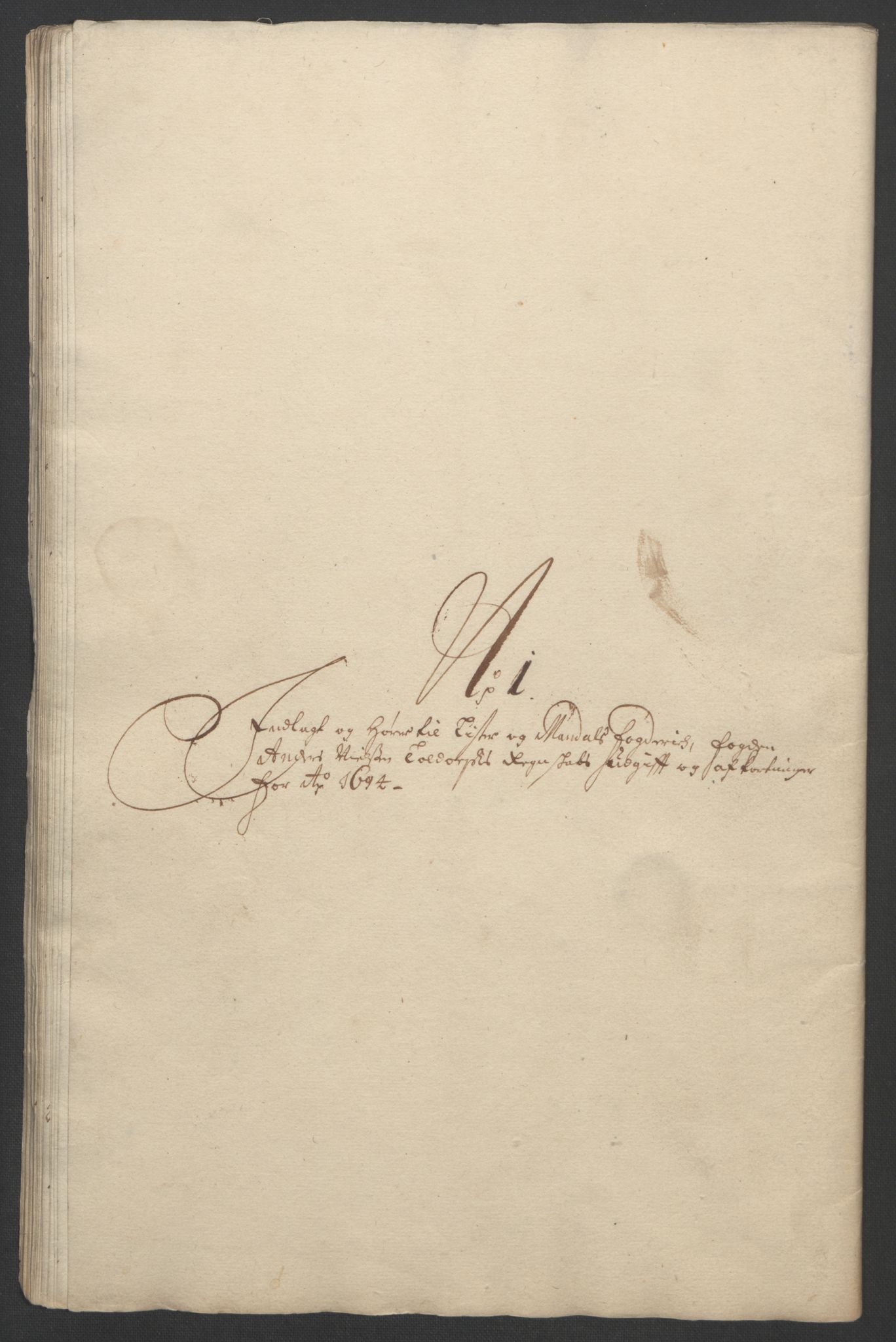 Rentekammeret inntil 1814, Reviderte regnskaper, Fogderegnskap, RA/EA-4092/R43/L2545: Fogderegnskap Lista og Mandal, 1694-1695, p. 137