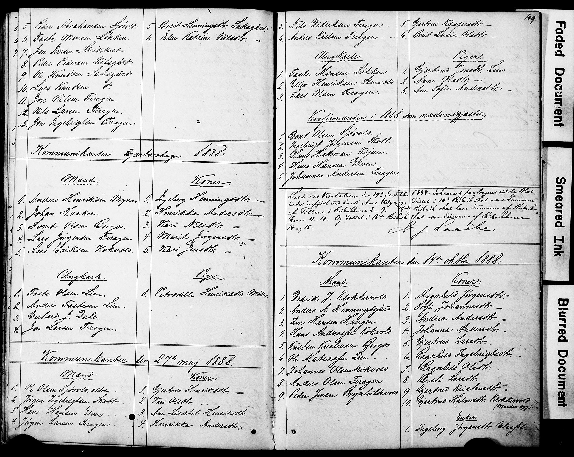 Ministerialprotokoller, klokkerbøker og fødselsregistre - Sør-Trøndelag, SAT/A-1456/683/L0949: Parish register (copy) no. 683C01, 1880-1896, p. 109