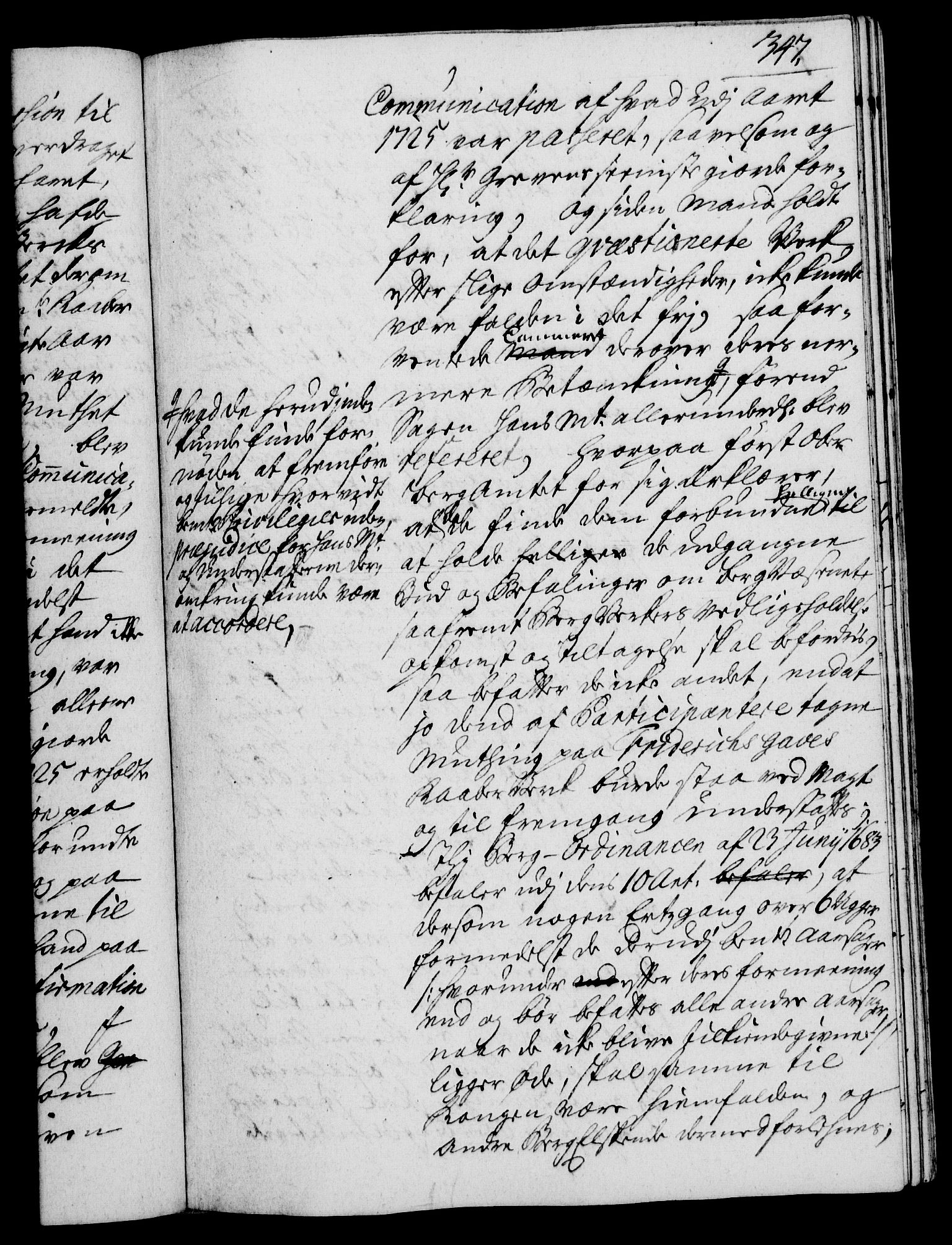 Rentekammeret, Kammerkanselliet, RA/EA-3111/G/Gh/Gha/L0022: Norsk ekstraktmemorialprotokoll (merket RK 53.67), 1739-1741, p. 347