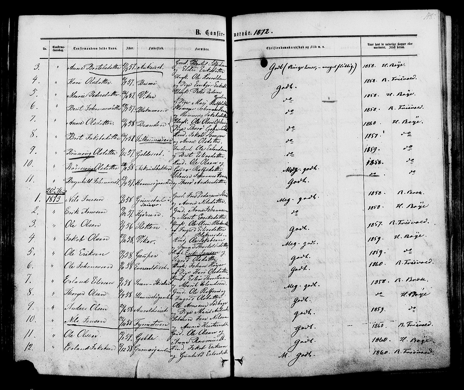 Lom prestekontor, SAH/PREST-070/K/L0007: Parish register (official) no. 7, 1863-1884, p. 148